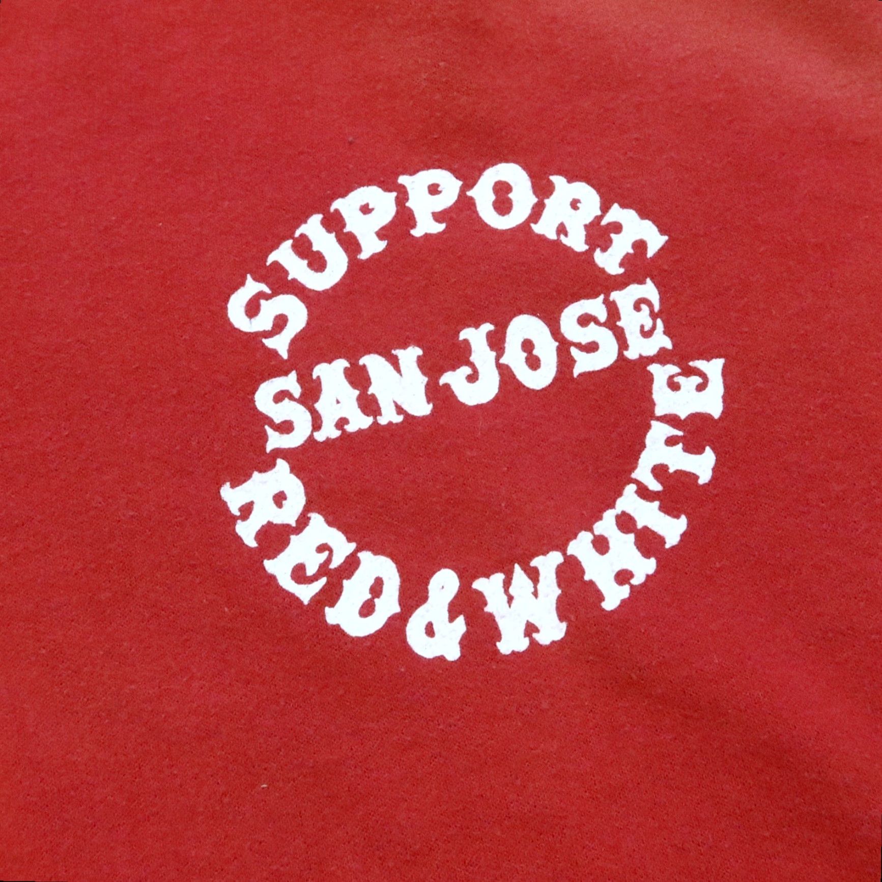 Jerzees Vintage Hells Angel Support Red and White 81 San Jose Zip Up Hoodie Sweatshirt Hoodie M Red Mens Size US M / EU 48-50 / 2 - 3 Thumbnail