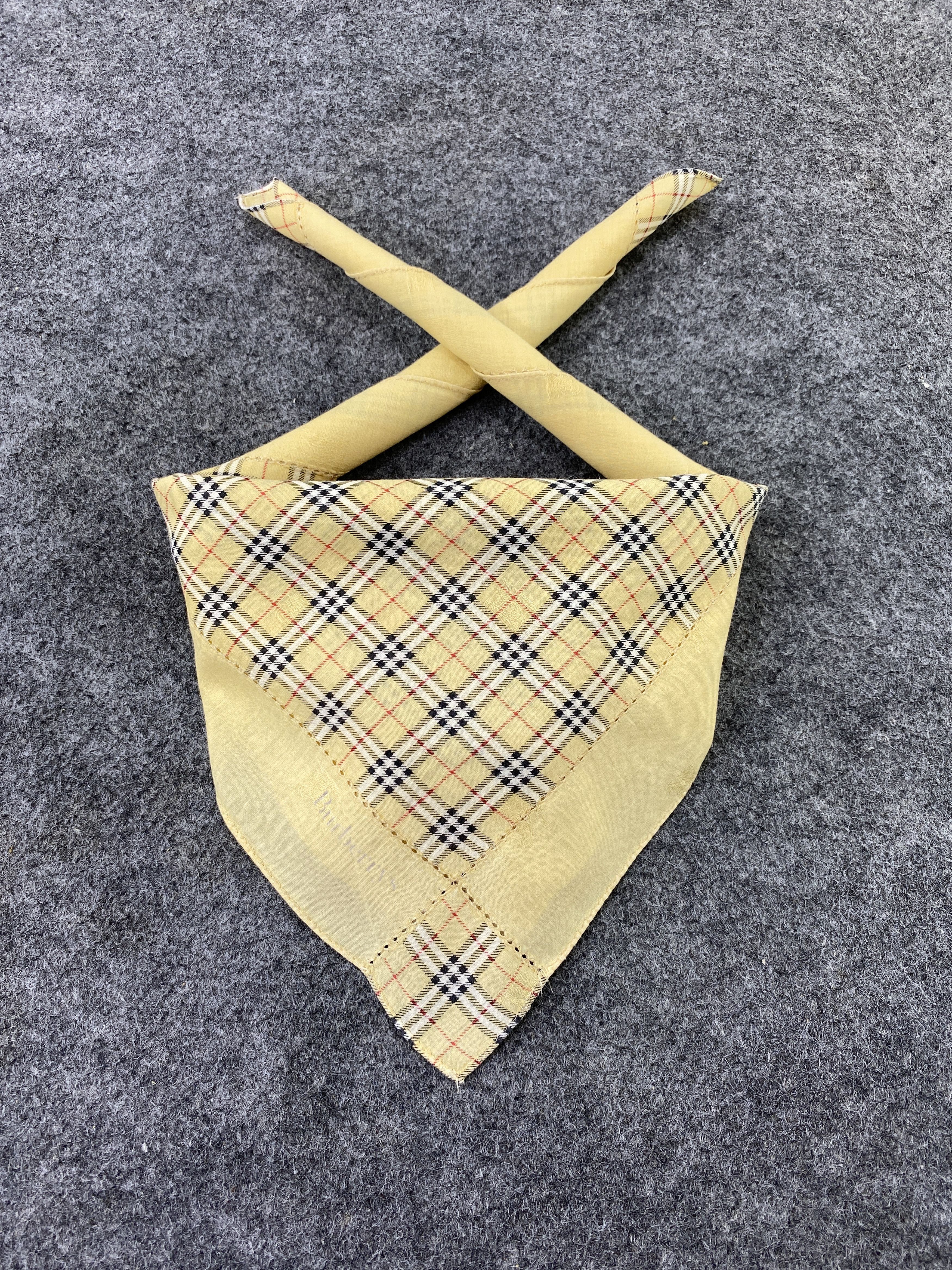 Burberry × Vintage Burberry Handkerchief / Bandana / Neckerchief-B184 Size ONE SIZE - 2 Thumbnail