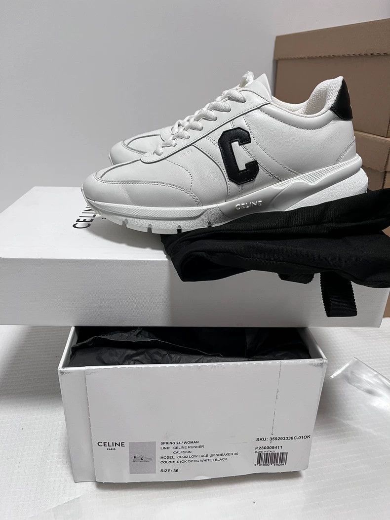 Celine Celine White Sneakers in Good Condition Size US 6 / EU 39 - 5 Thumbnail