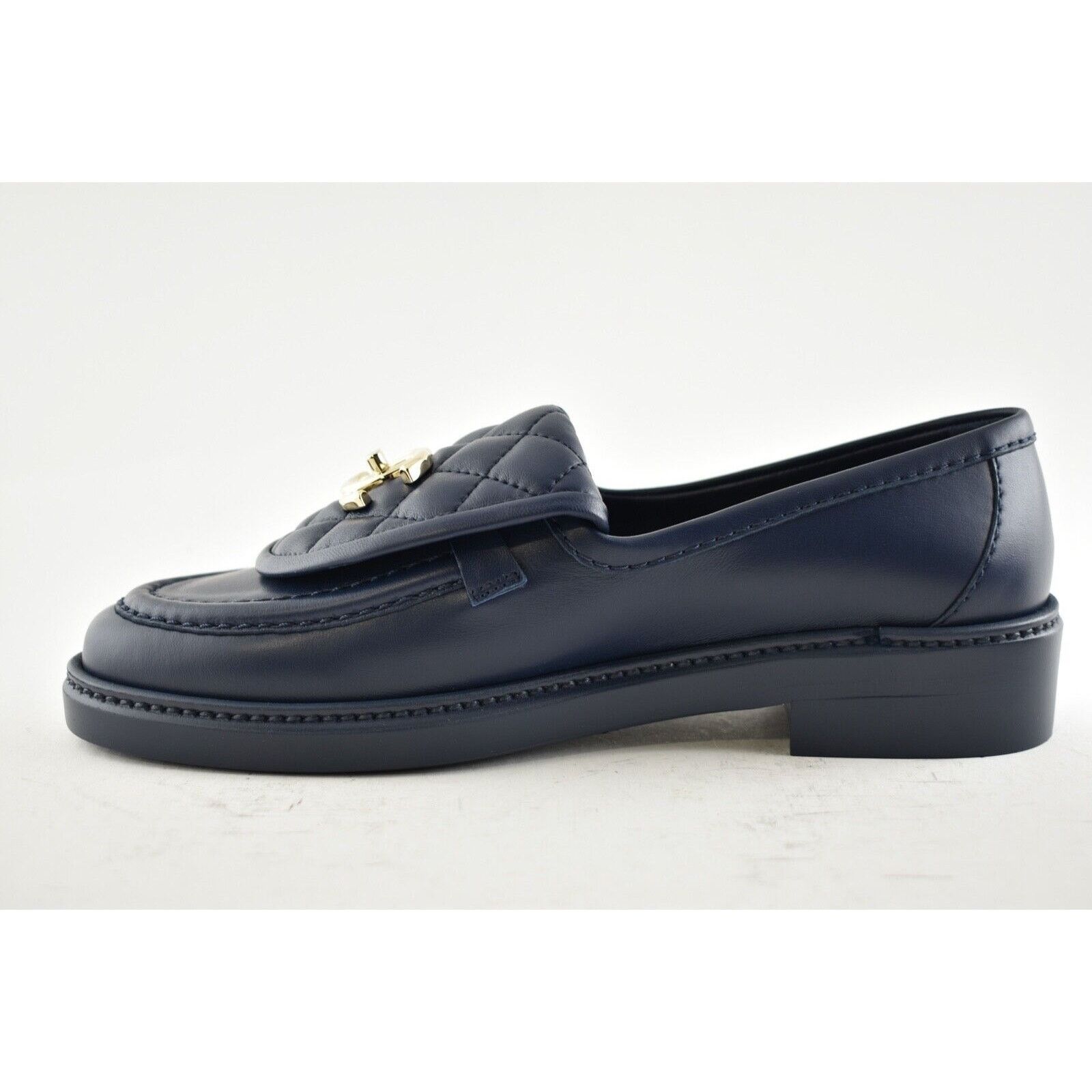 Chanel Chanel Quilted Flap Turnlock Gold Mule Flat Loafer 42 Size US 12 / IT 42 - 9 Thumbnail