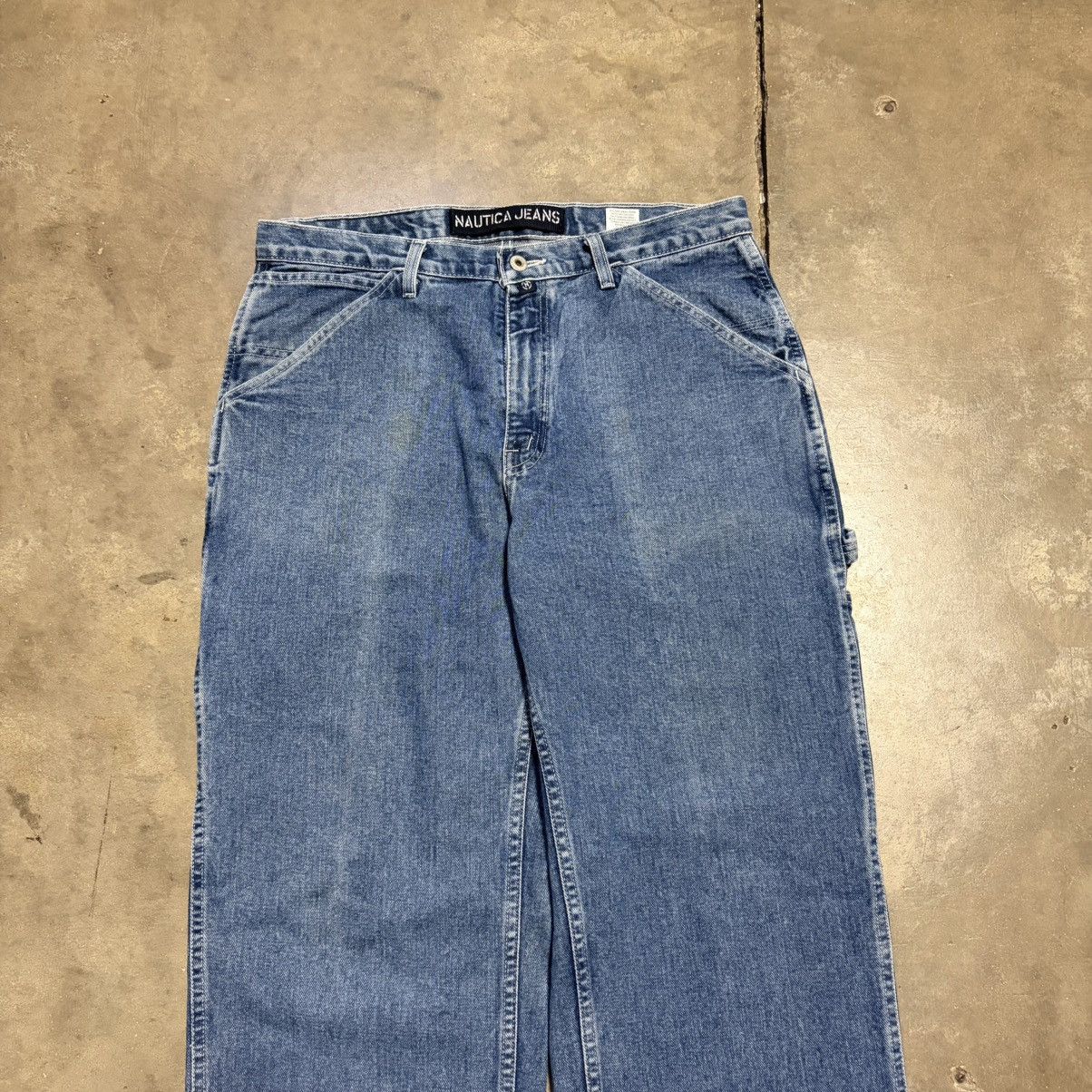 Nautica Vintage Nautica Jeans Wide Leg Baggy Carpenter Skater Y2K Size US 34 / EU 50 - 10 Thumbnail