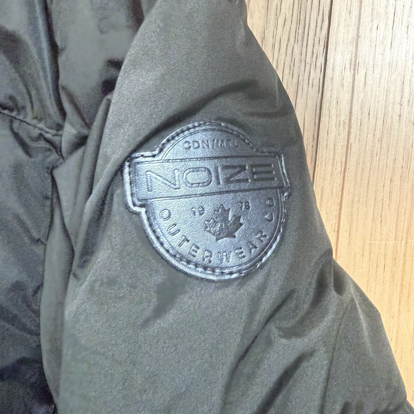 Vintage NOIZE Quilted Parka Puffer Jacket Mens Medium Hooded Full Zip Green Size US M / EU 48-50 / 2 - 4 Thumbnail