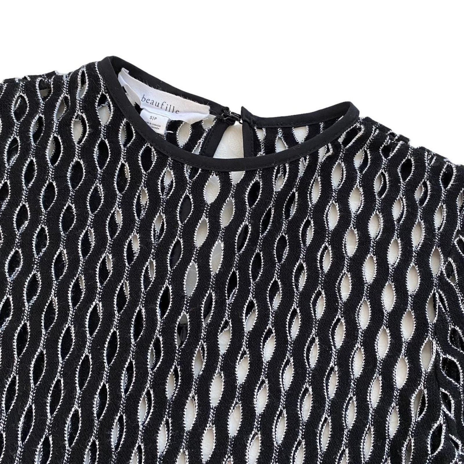 Designer × Other × Vintage Beaufille Designer Cut Out Overlay Top Size Small (UK 6/8) Size S / US 4 / IT 40 - 2 Thumbnail