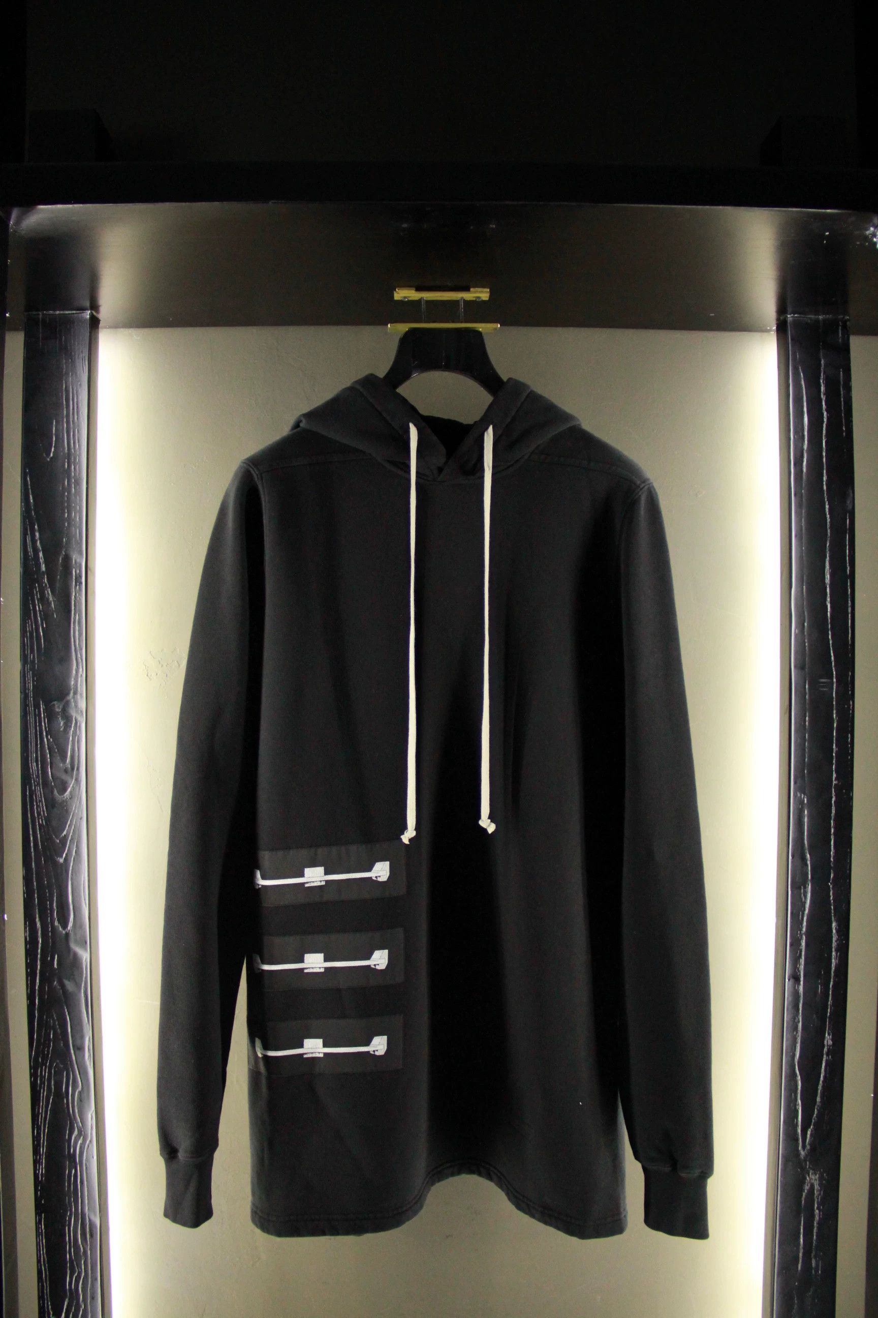 Rick Owens Rick Owens White Hoodie Men s Size US S / EU 44-46 / 1 - 1 Thumbnail