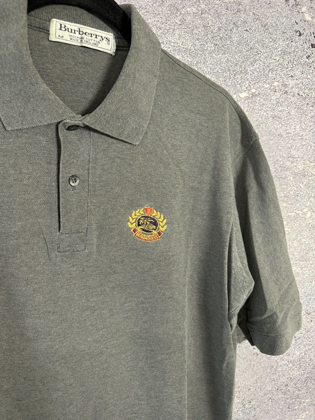Burberry × Vintage Vintage Burberry Gray polos oldmoney M size Size US M / EU 48-50 / 2 - 10 Thumbnail