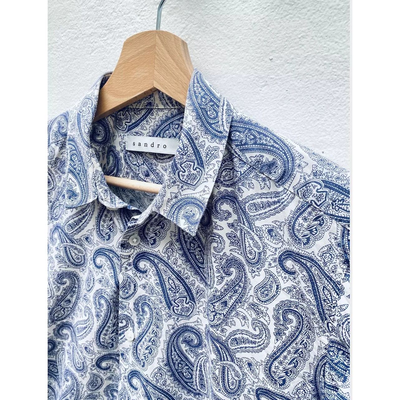 Sandro Paisley Blue shirt Size US S / EU 44-46 / 1 - 2 Thumbnail