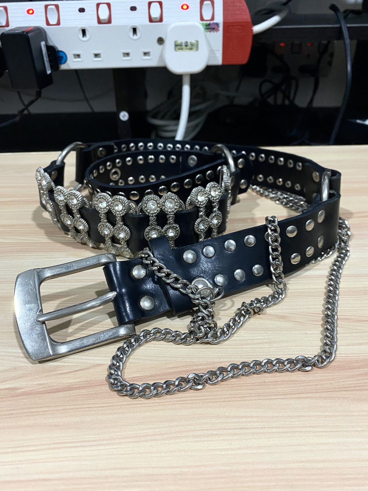 Japanese Brand 🔥SALE🔥Studded Gothic Bondage Belt inspired BB SIMON Size ONE SIZE - 6 Thumbnail