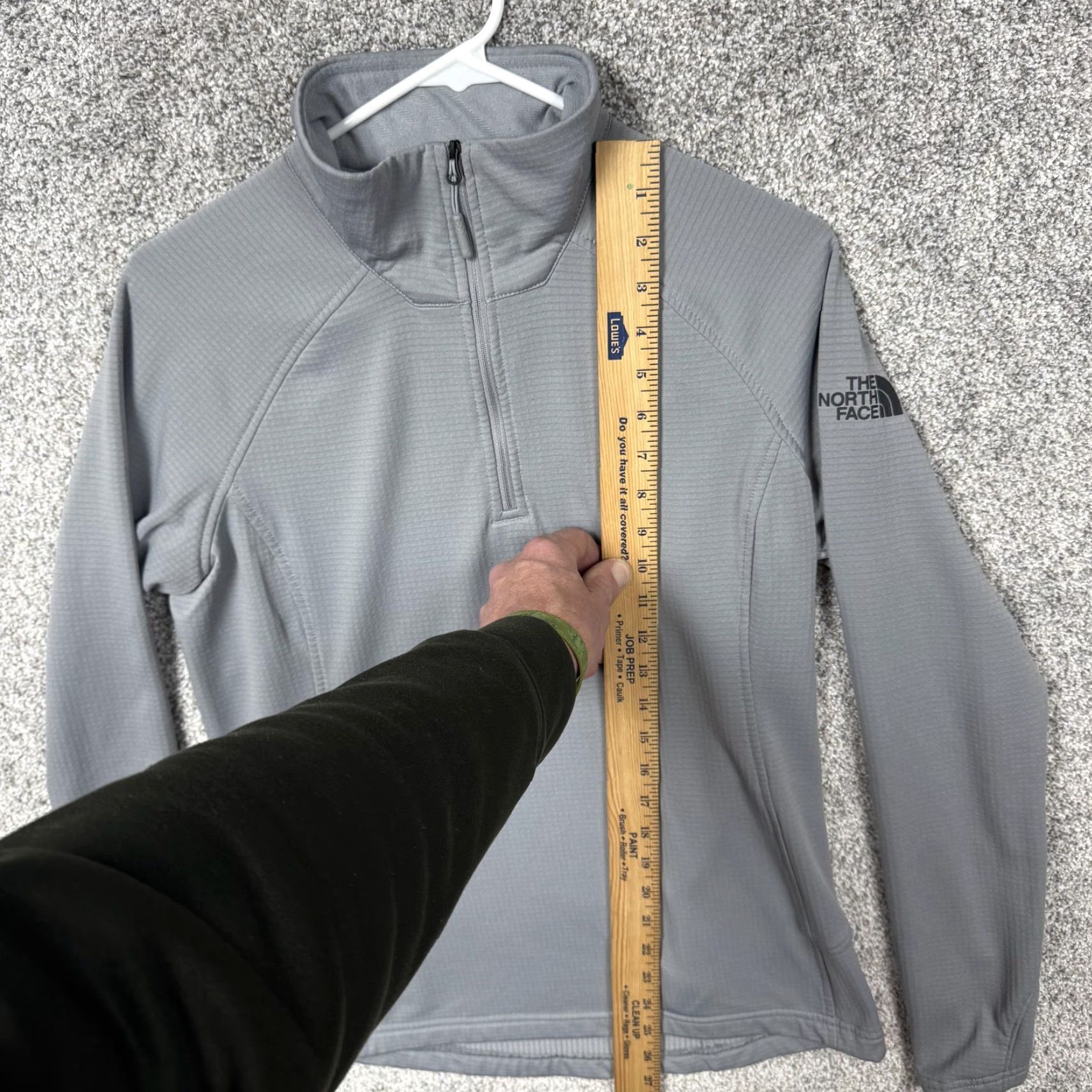 The North Face The North Face Women M Gray Pullover 1/4 Zip Mock Neck Thumbholes Raglan Sleeve Athletic Hiking Layering Shirt Size M / US 6-8 / IT 42-44 - 3 Thumbnail