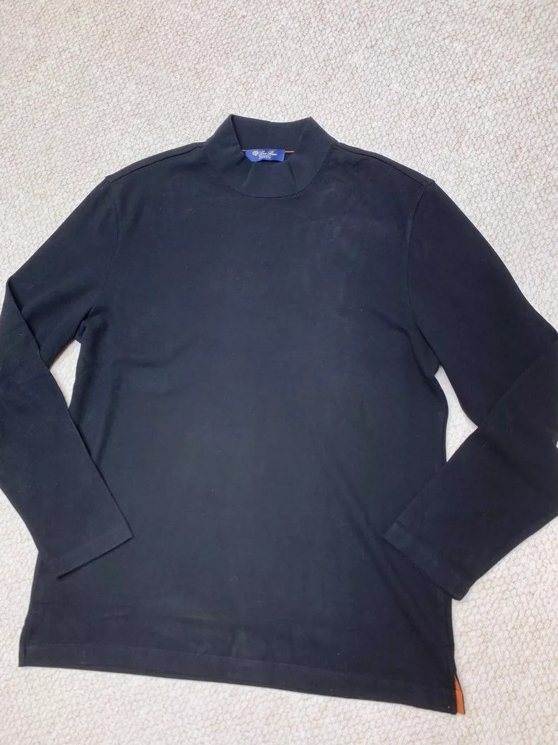 Loro Piana LORO PIANA Small half high collar bottom LP press worded w Size US XL / EU 56 / 4 - 8 Thumbnail