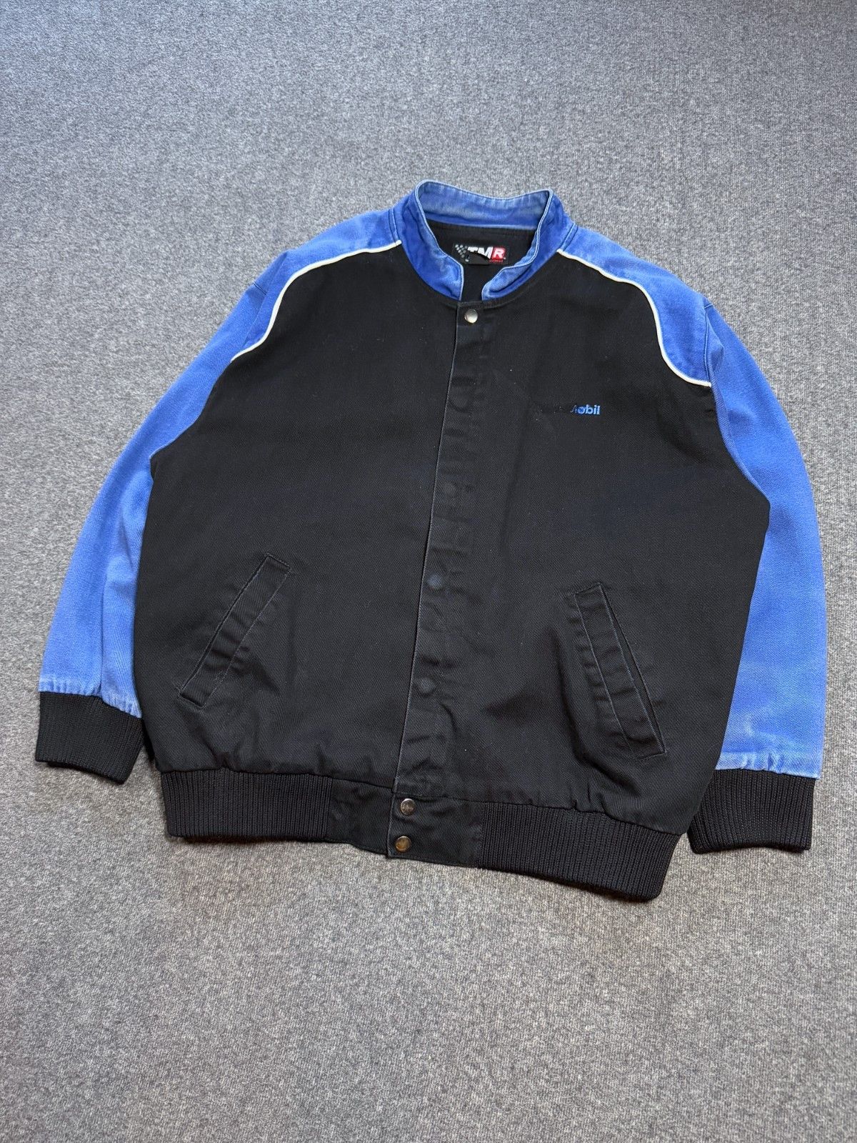 Vintage Heavyweight Racing Denim Bomber Embroidered Moto Zip XL Size US XL / EU 56 / 4 - 8 Thumbnail