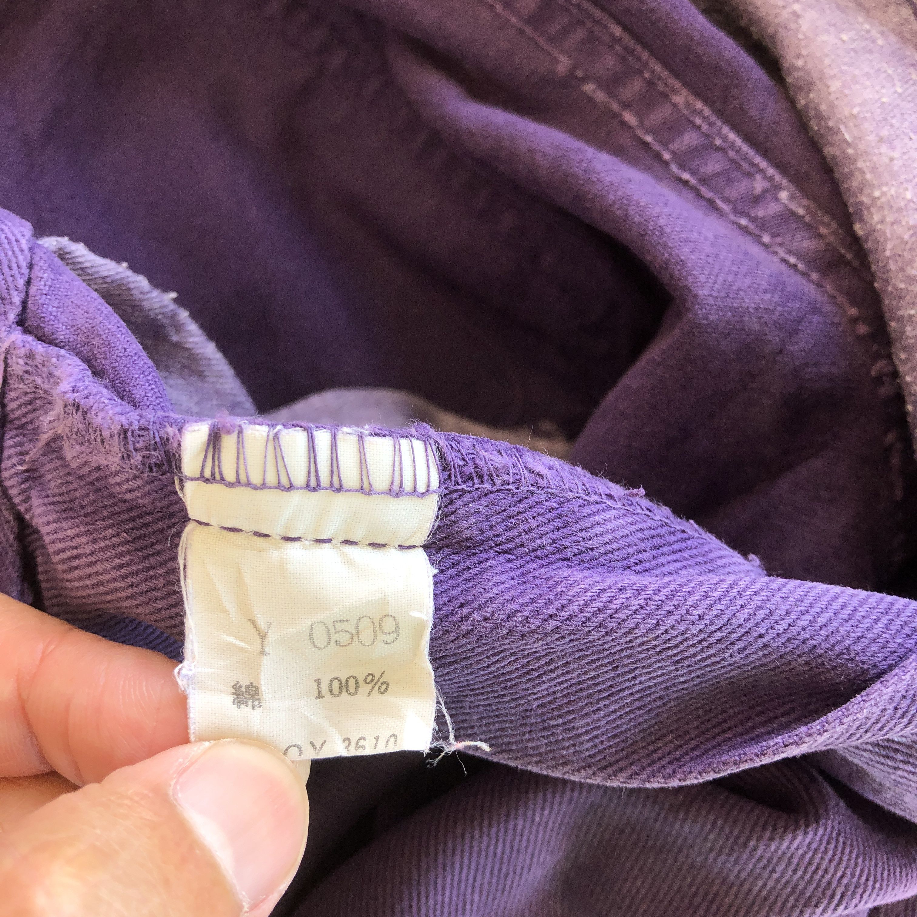 Vintage Vintage 70s Bison Jeans Purple Baggy Bison Denim Pants Size 24" / US 00 / IT 34 - 7 Thumbnail