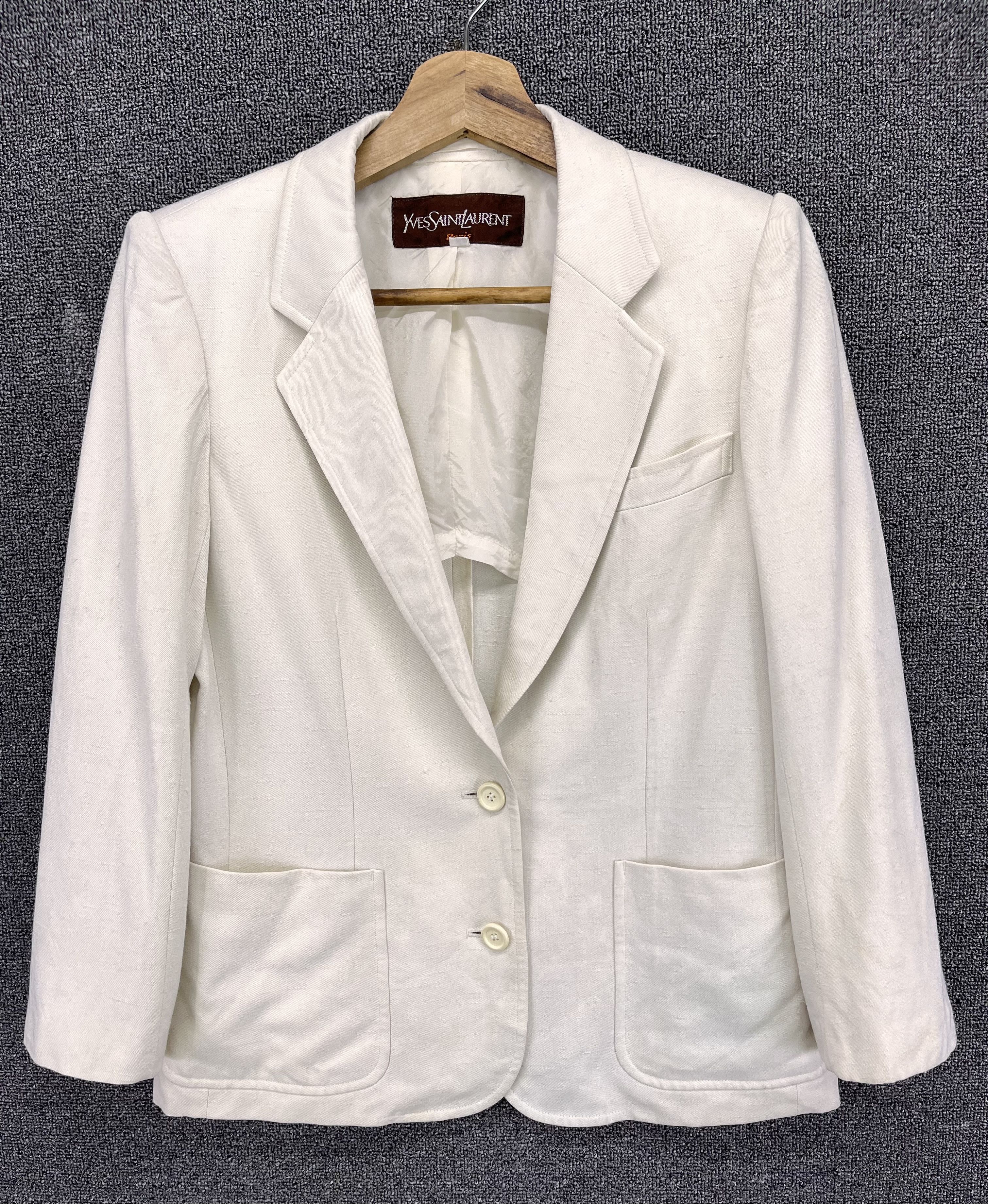 Yves Saint Laurent Vintage Yves Saint Laurent Luxury Wool Blazer Coat Jacket Size M / US 6-8 / IT 42-44 - 1 Thumbnail