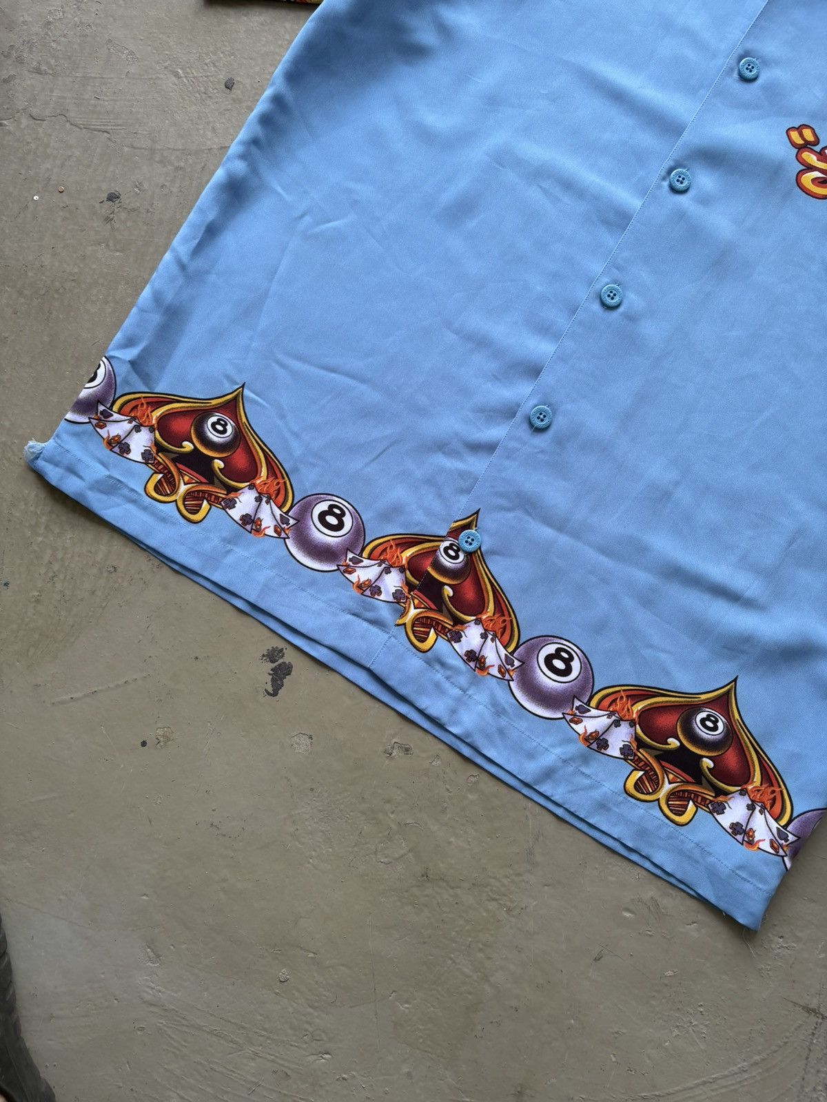 JNCO × Vintage VINTAGE RARE‼️JNCO Jeans Eight Ball Silk Shirts Button Ups Size US L / EU 52-54 / 3 - 8 Thumbnail