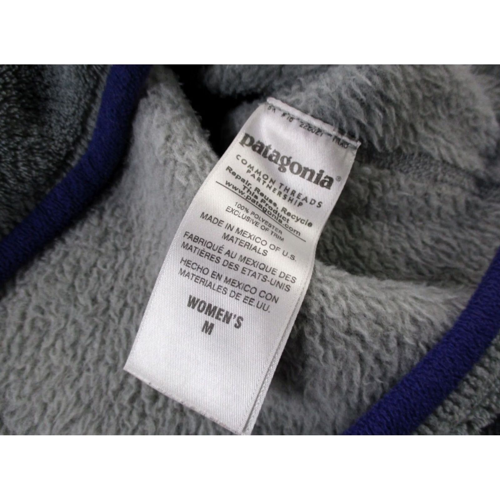 Patagonia Patagonia Sweater Womens M Gray Jacket Snap Fleece Fuzzy Outdoors Camping Size M / US 6-8 / IT 42-44 - 7 Thumbnail