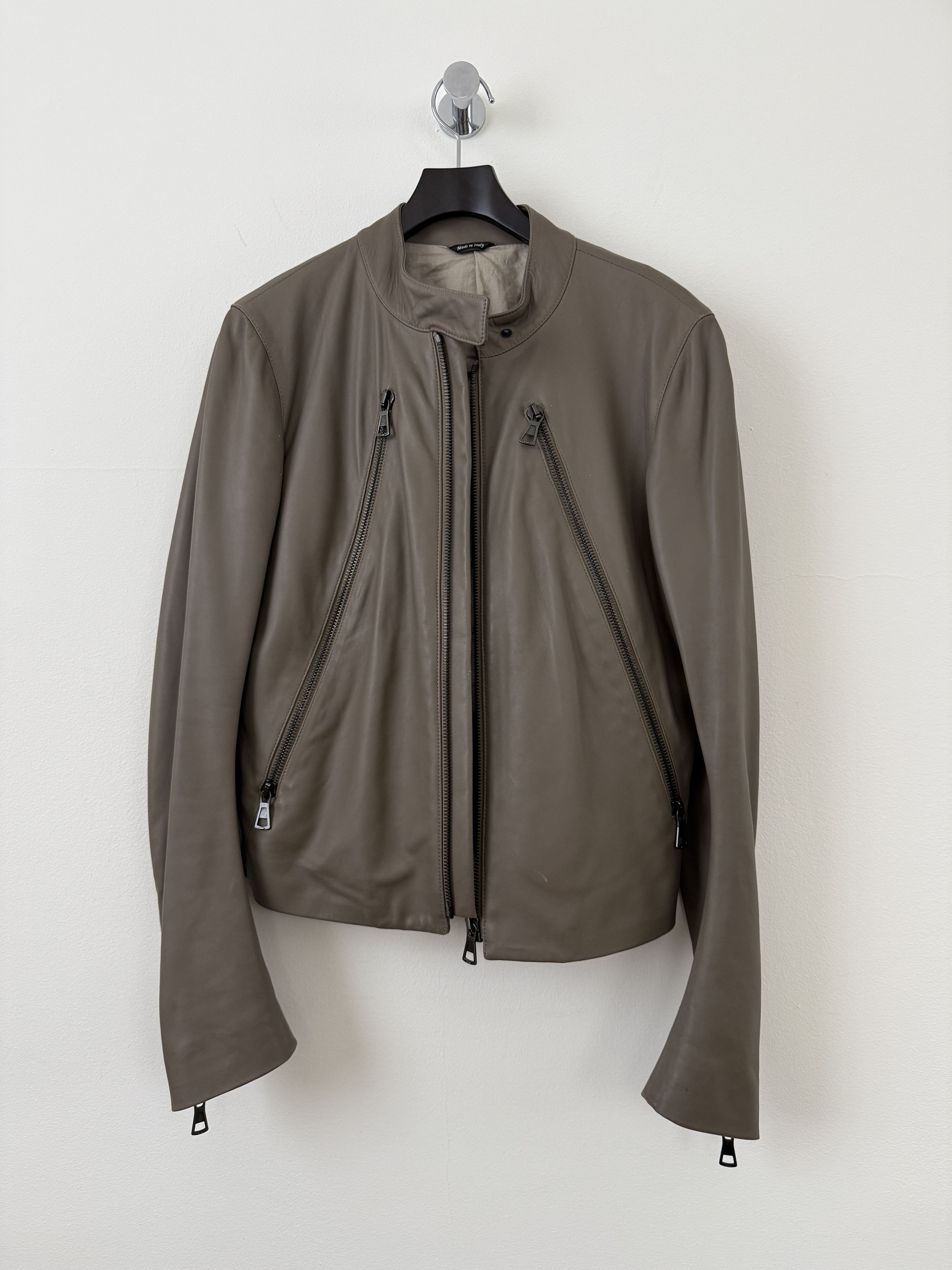 Maison Margiela 2012 5 Zip Leather Moto Jacket Size US S / EU 44-46 / 1 - 2 Thumbnail