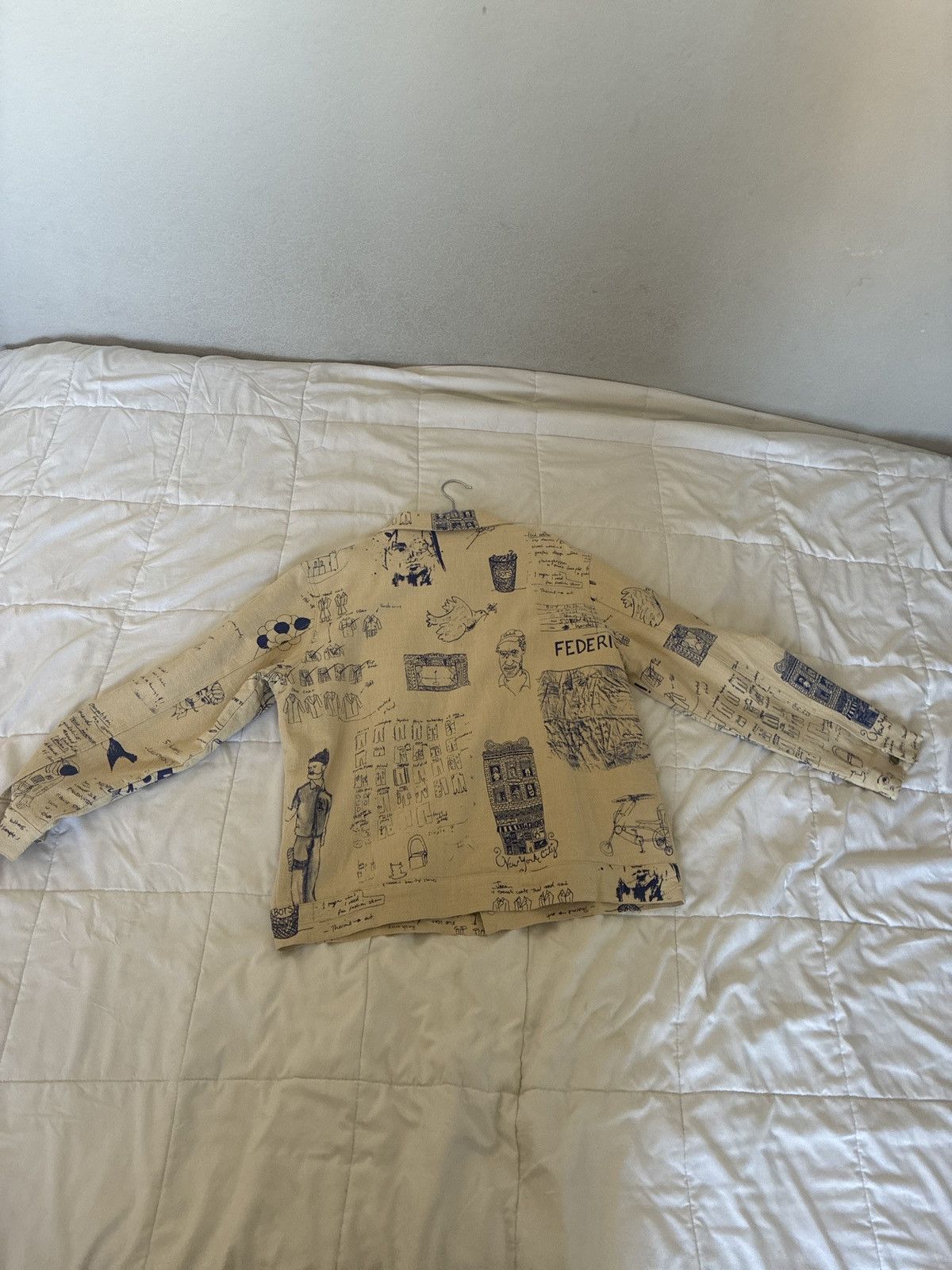 Other Doodles Linen Coat – Tan Size US M / EU 48-50 / 2 - 3 Thumbnail