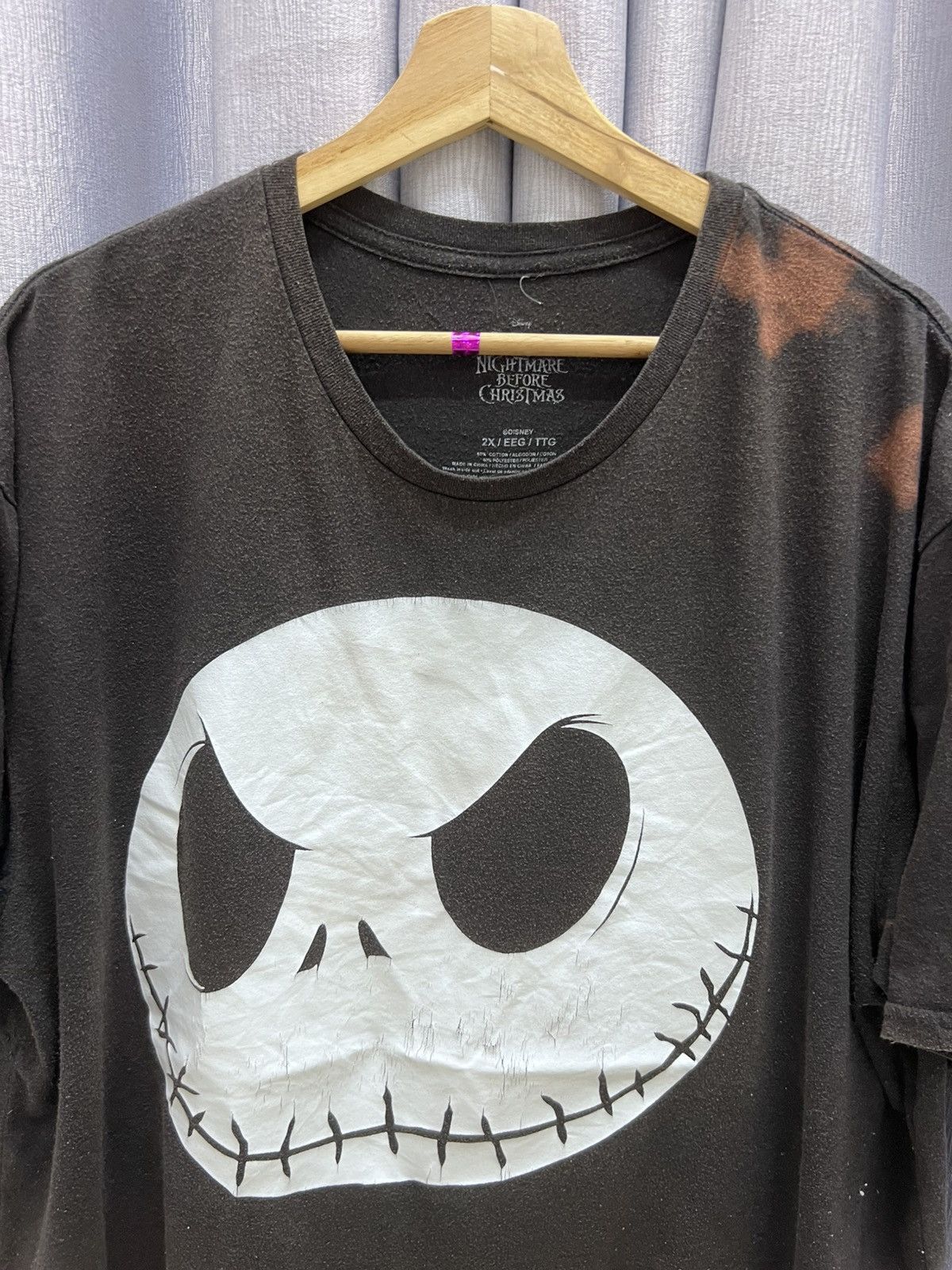 Disney Thrashed Faded Nightmare Before Christmas Moviee Tee Size US XXL / EU 58 / 5 - 2 Thumbnail