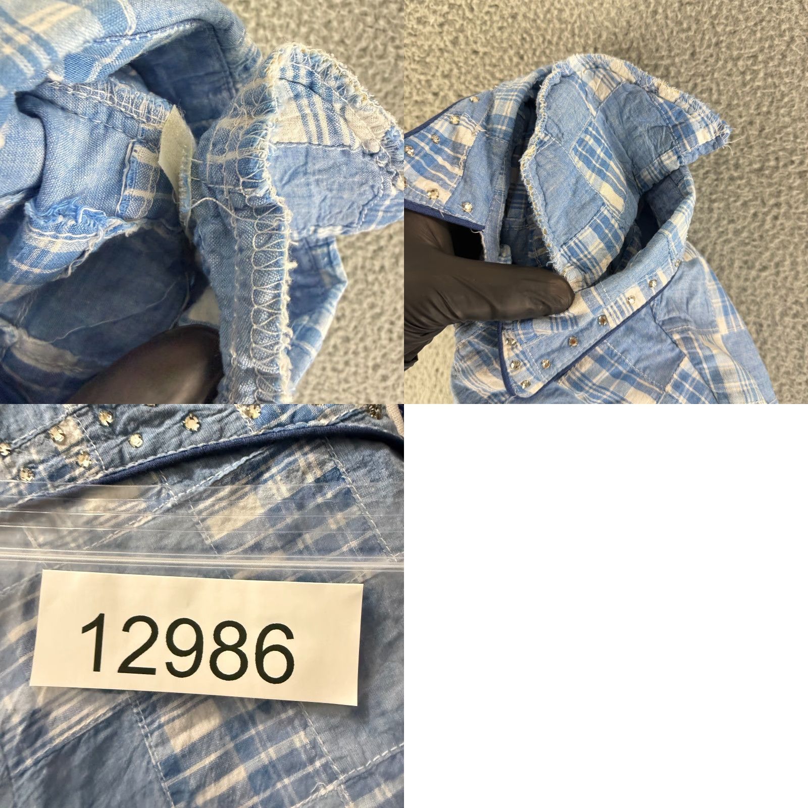 Vintage Western Collection Styles Snap Button Shirt Womens M Blue Patchwork VTG LS Vintage Shirt Size M / US 6-8 / IT 42-44 - 10 Thumbnail
