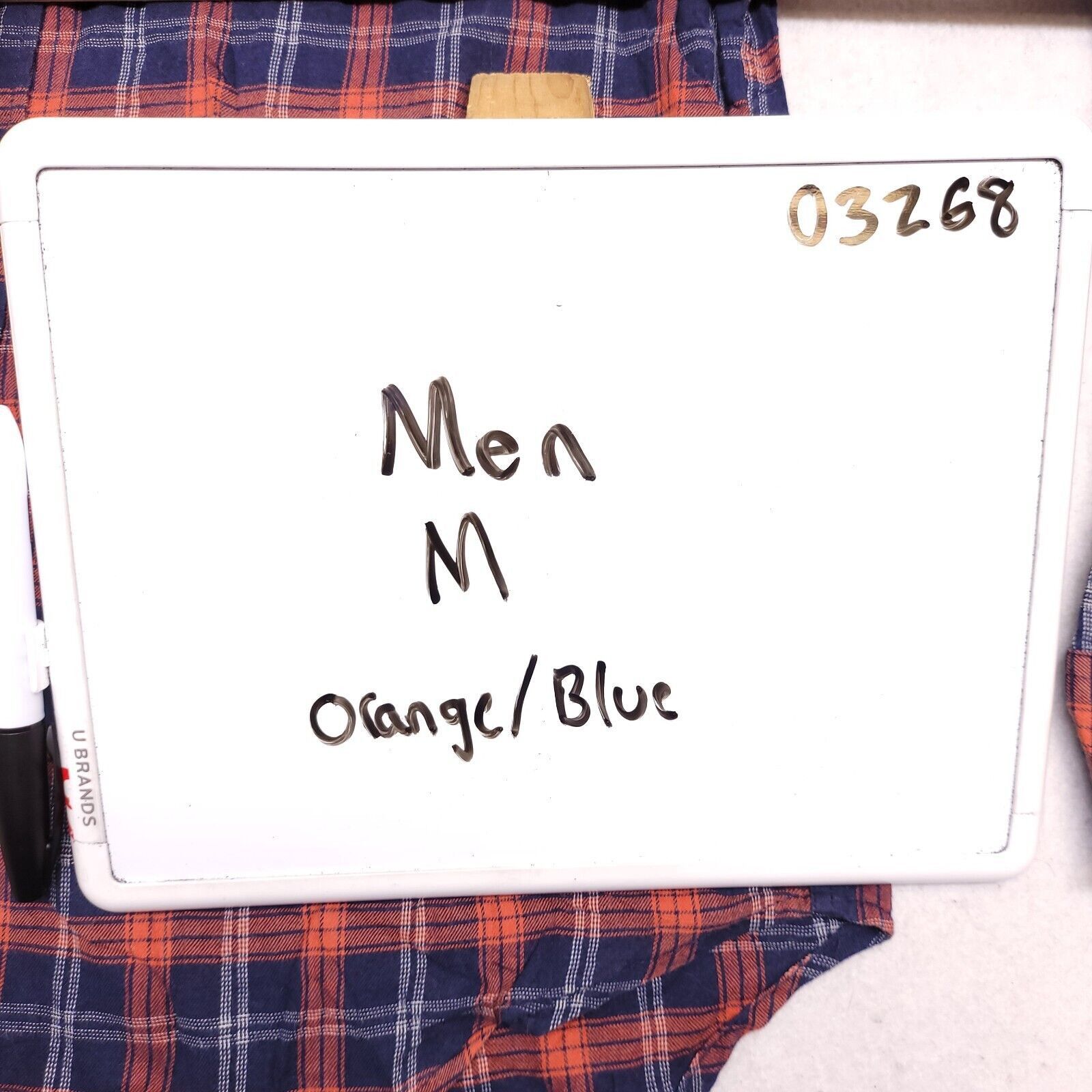 Old Navy Old Navy Tartan Flannel Shirt Mens Size Medium M Blue Orange Size US M / EU 48-50 / 2 - 9 Thumbnail