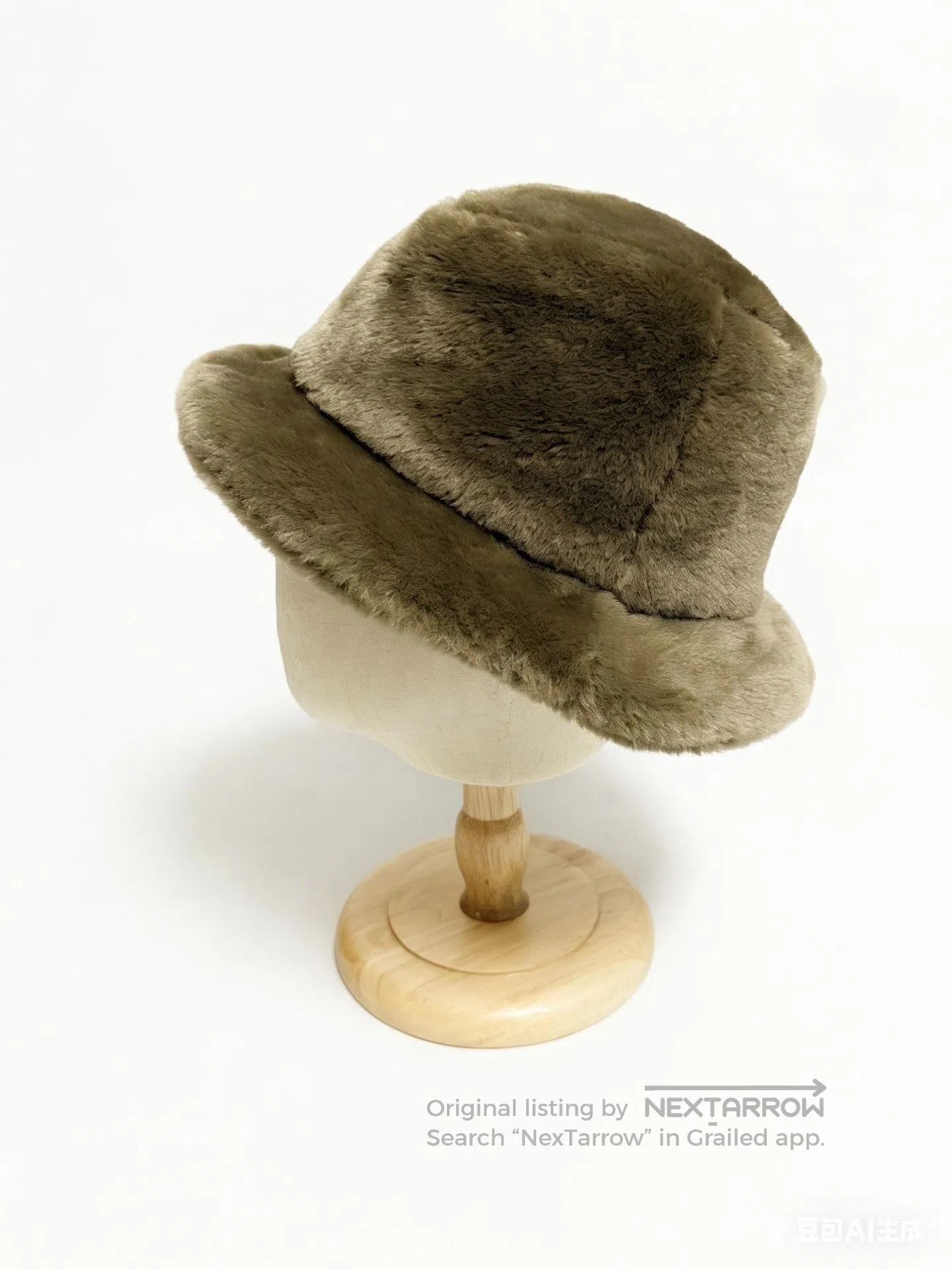 KIJIMA TAKAYUKI Kijima Takayuki Artificial Fur Bucket Hat. Size ONE SIZE - 5 Thumbnail
