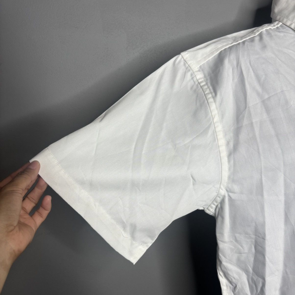 Harriton Harriton White Short Sleeve Button Down Casual Shirt Medium Size US M / EU 48-50 / 2 - 3 Thumbnail