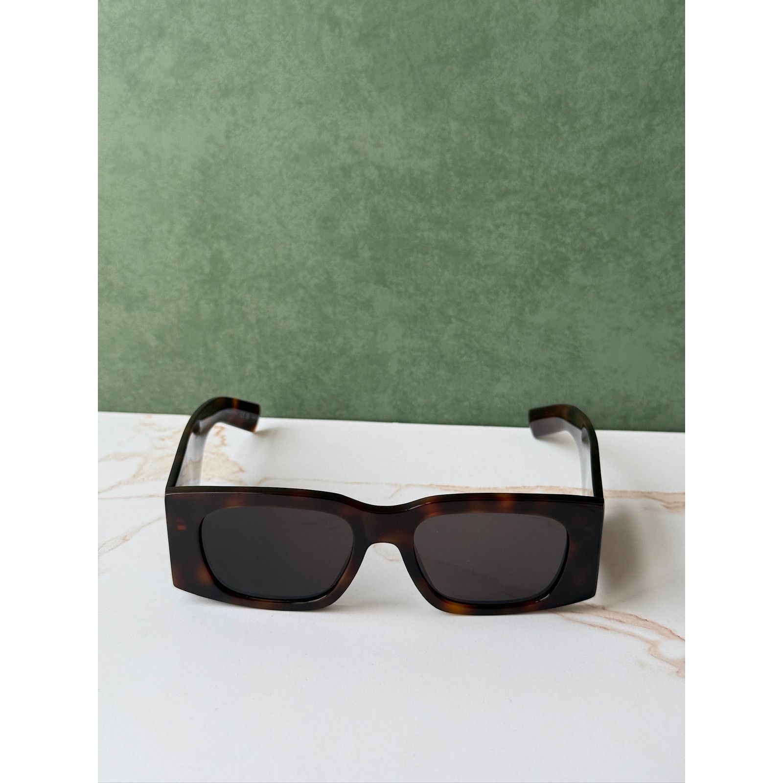 Saint Laurent Paris NEW Saint Laurent SL654 Sunglasses in Havana Brown $545 Size ONE SIZE - 5 Thumbnail
