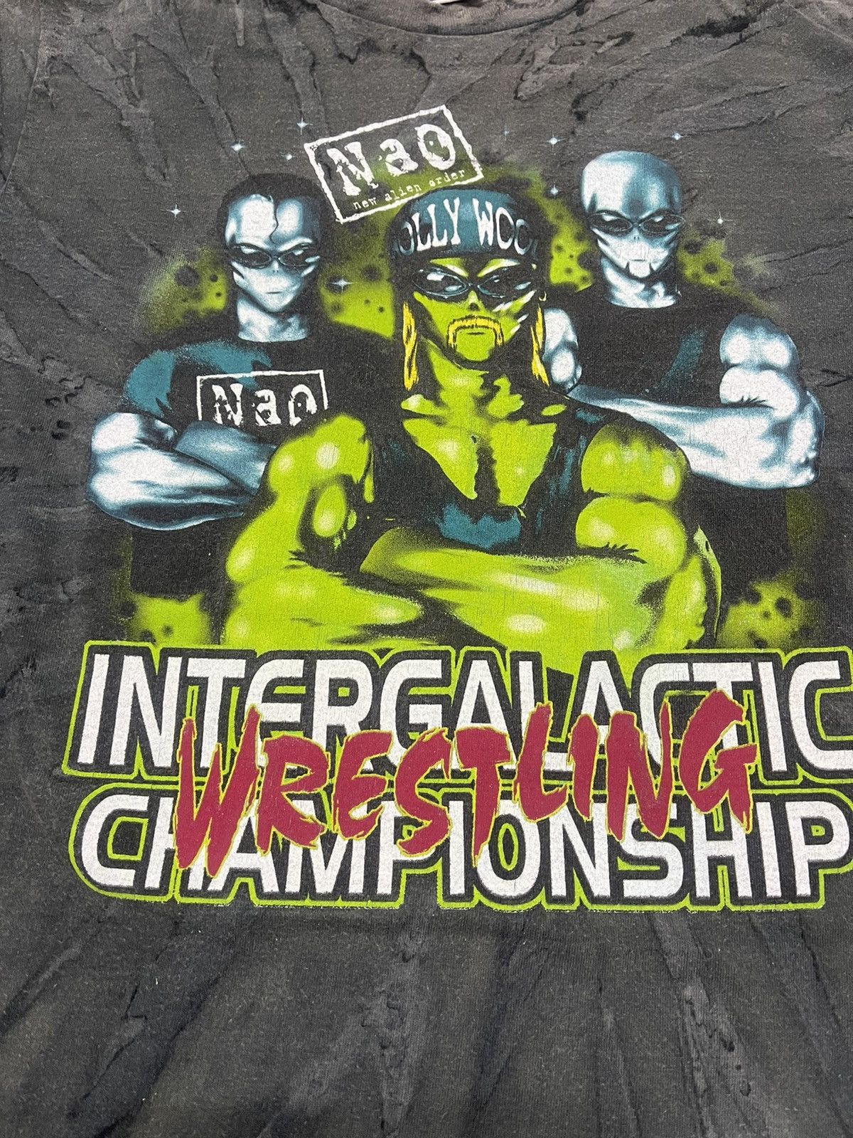 Vintage VINTAGE NEW ALIEN ORDER NAO NWO HULK HOGAN TEE VERY RARE Size US M / EU 48-50 / 2 - 2 Thumbnail