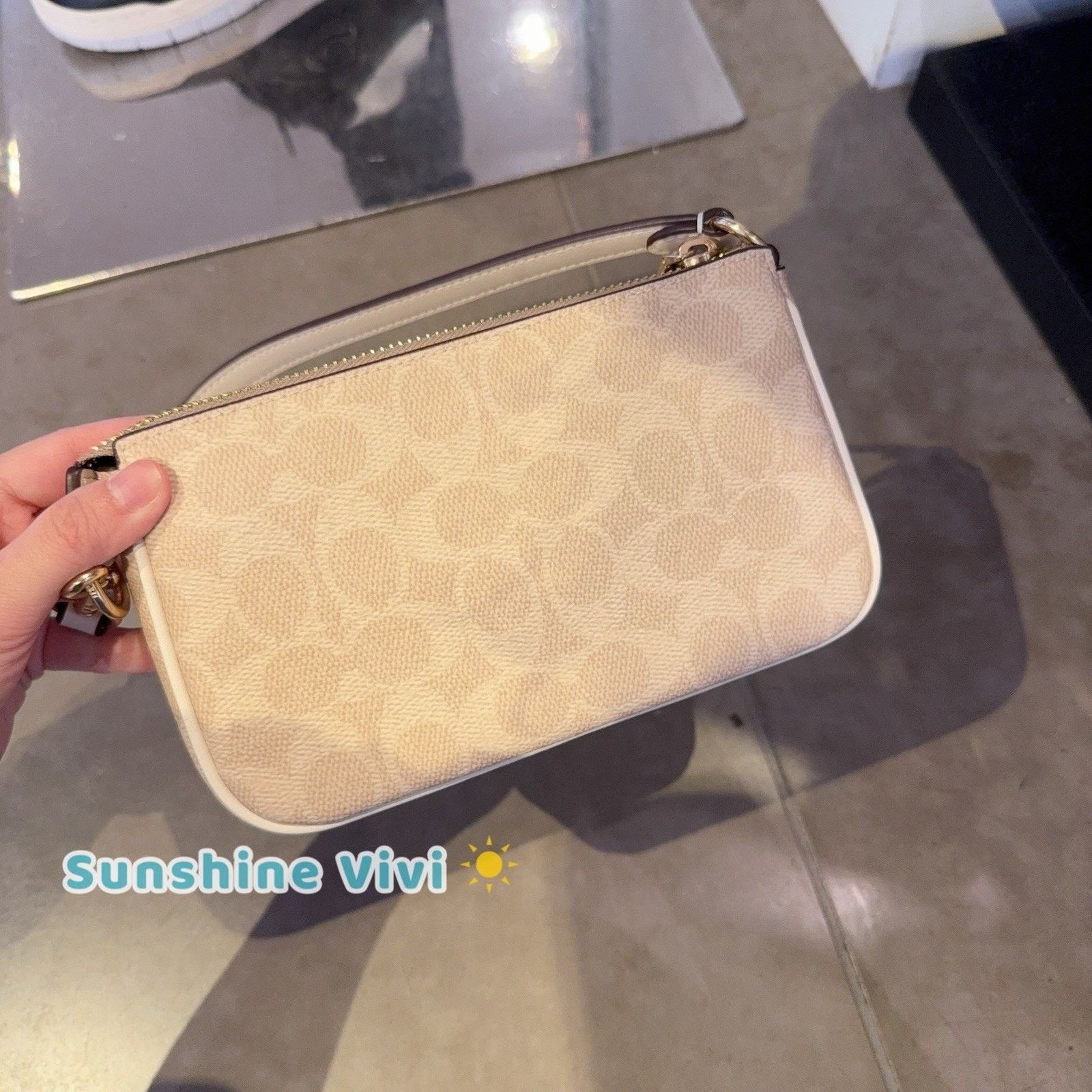 Coach NWT Coach Nolita 19 Signature Canvas CW426, Gold/Sand/Chalk Size ONE SIZE - 3 Thumbnail
