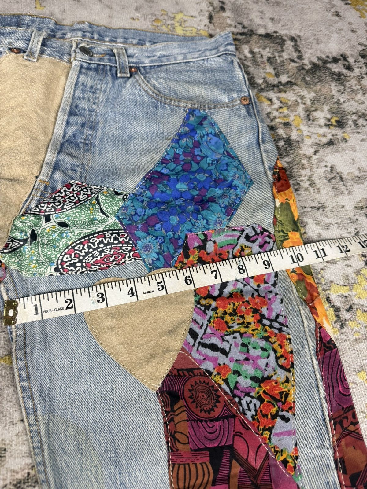 Junya Watanabe Vintage 80s Levis 501 Inspired Kapital Sashiko Boro Jeans Size US 30 / EU 46 - 7 Thumbnail