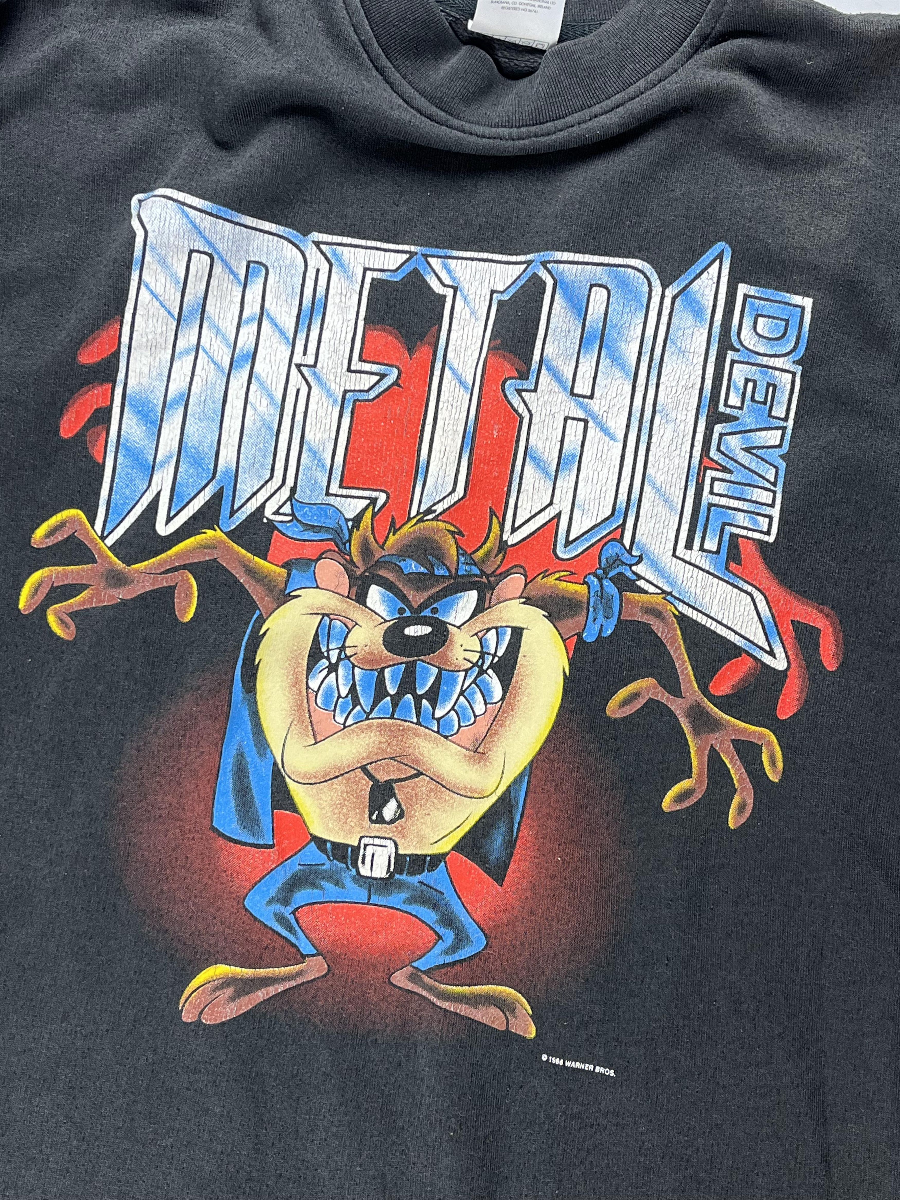 Vintage Rare Vintage Looney Tunes 1996 Metal Devil Size US L / EU 52-54 / 3 - 5 Thumbnail