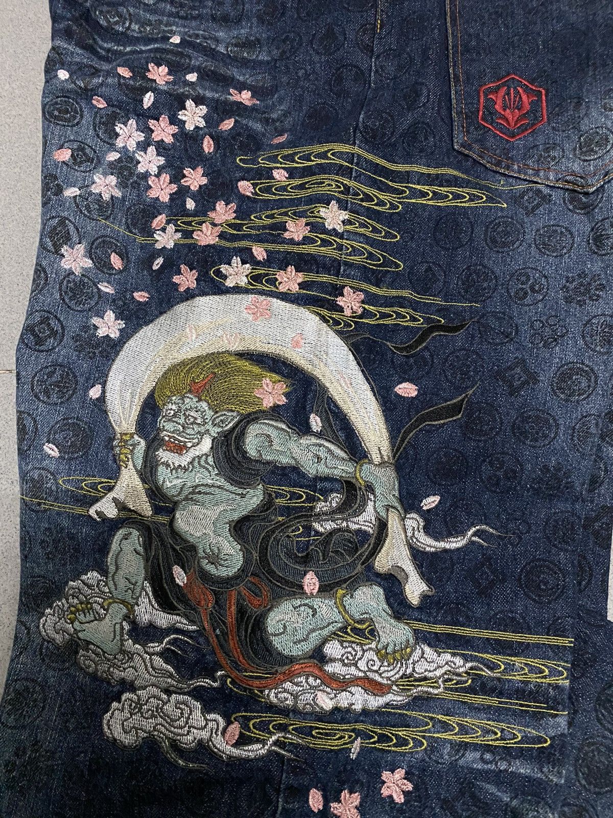 Vintage vintage The Japanese Tradition Embroided Denim Jeans Size US 38 / EU 54 - 11 Thumbnail