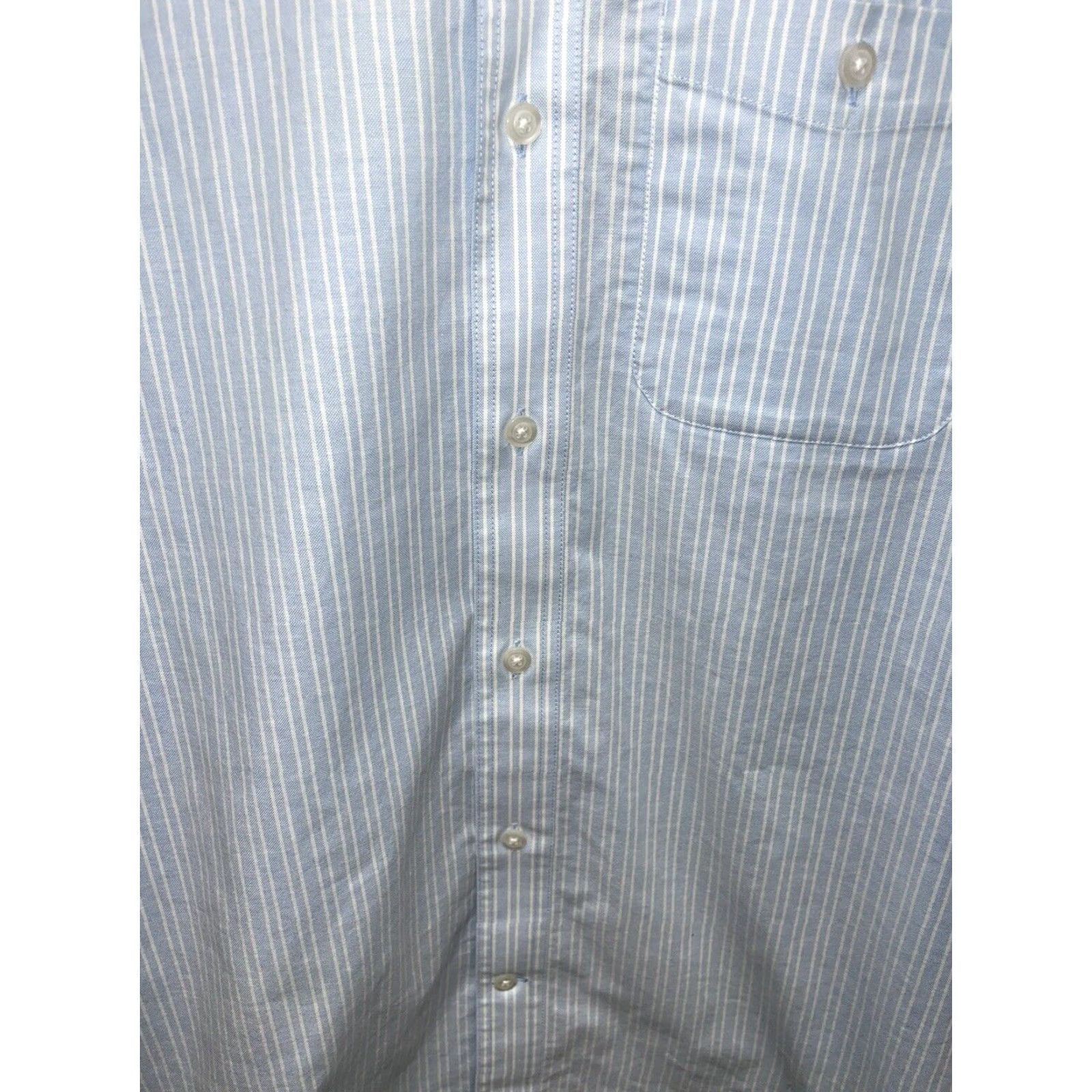 Duluth Trading Company Duluth Trading Women's Shirt M Cotton Blend Blue Striped Button-Up Size M / US 6-8 / IT 42-44 - 5 Thumbnail