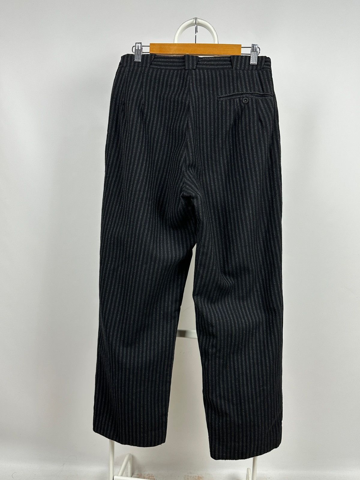 Vintage 1930-50s Antique European Work High Waist Wool Trousers Size US 30 / EU 46 - 10 Thumbnail