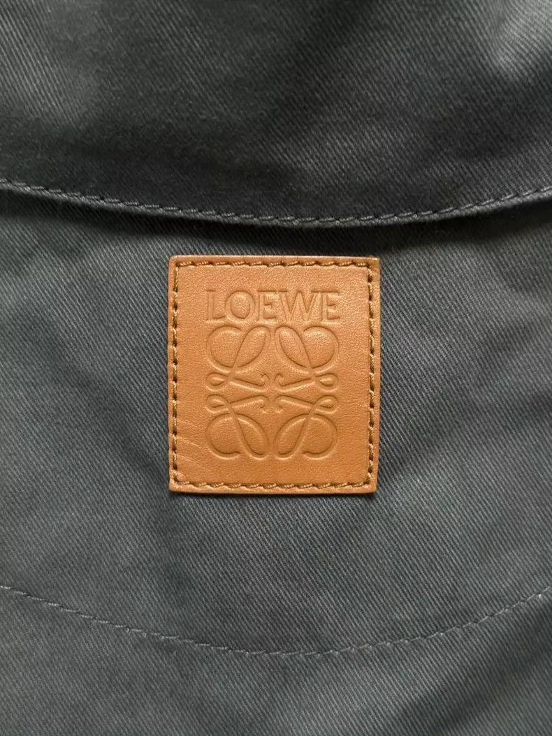 Loewe LOEWE Short Jacket with Leather Patch Logo and Leather Sle Size XS / US 0-2 / IT 36-38 - 3 Thumbnail