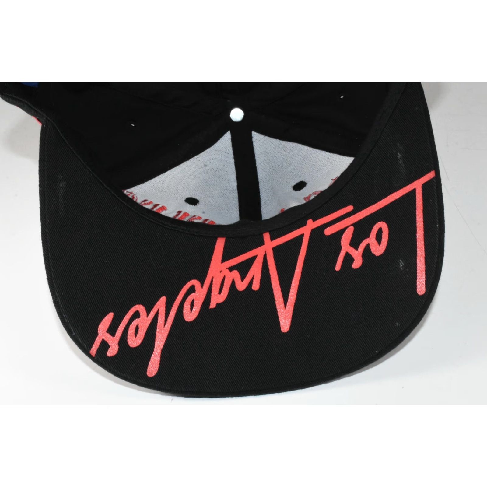 Vintage VINTAGE Los Angeles Adjustable Premium Flat Brimmed Hat Cap VTG Rare Snapback - Men - Flexfit Cap - Black/Red - Cotton - Casual - Size Adjustable Size ONE SIZE - 6 Thumbnail