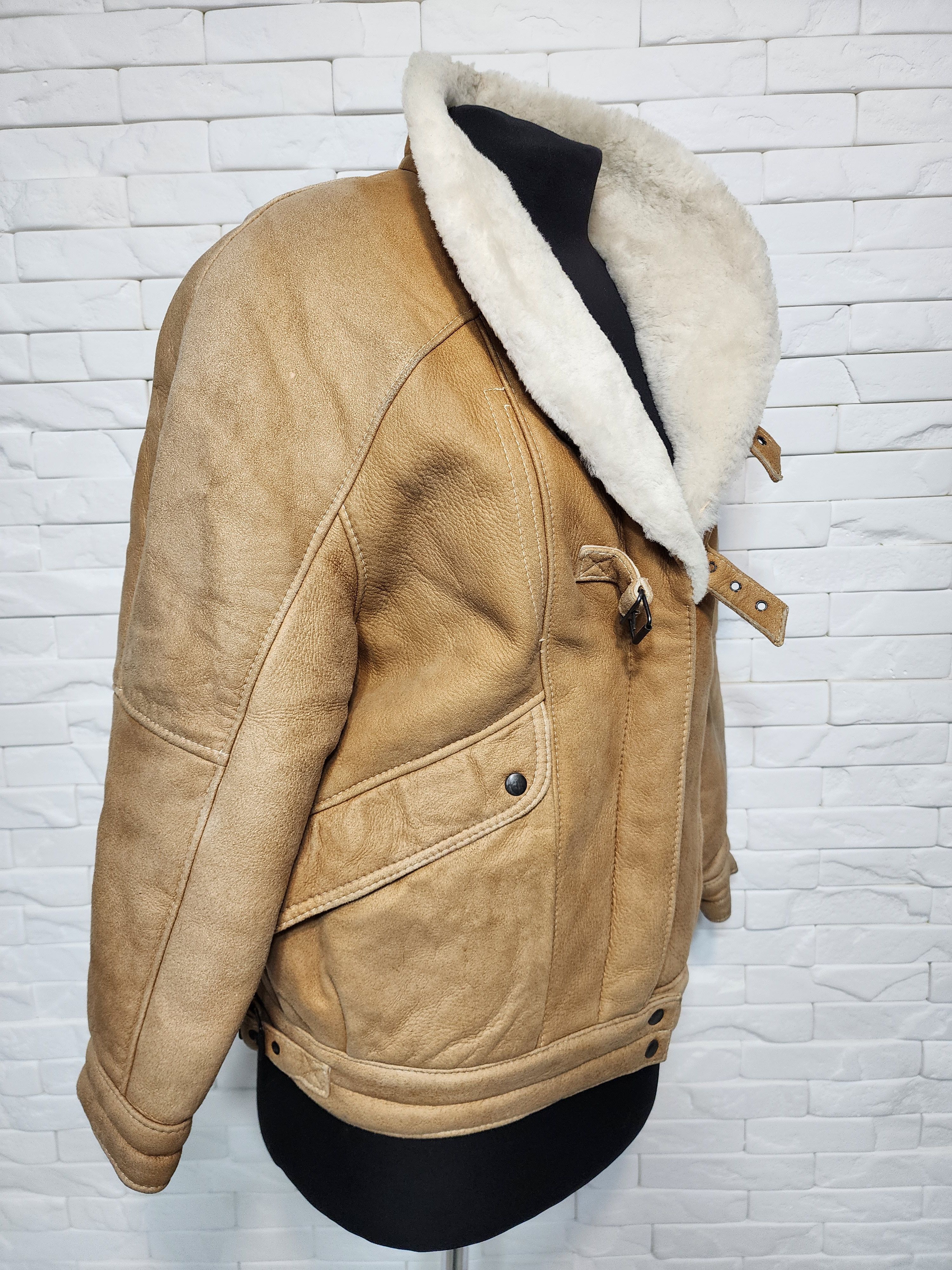 Uniqlo Brown Women's Sheepskin Jacket: Size XL / US 12-14 / IT 48-50 - 3 Thumbnail