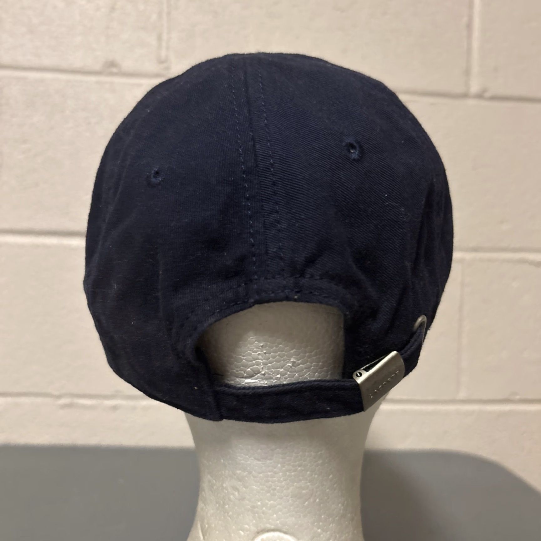 Lacoste Lacoste Hat Unisex Blue Adjustable Cotton Strapback Cap Large Croc Logo Preppy Hat Mens One Size Sideways Size ONE SIZE - 5 Thumbnail
