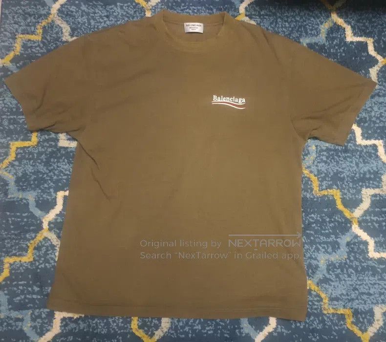 Balenciaga Balenciaga Waves Pattern Embroidered Short Sleeve T-Shirt Size US M / EU 48-50 / 2 - 1 Thumbnail