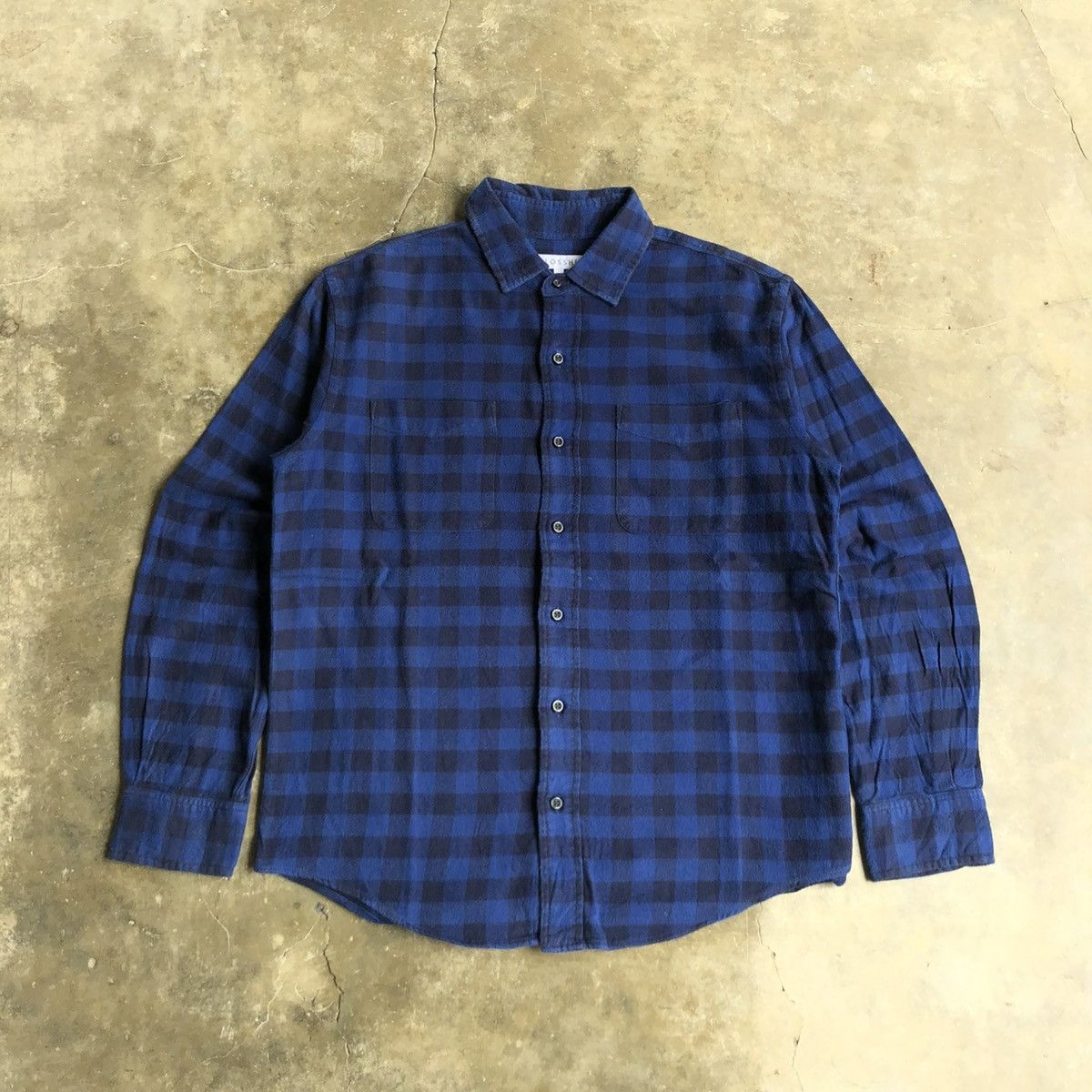 2000s Closshi Japan Flanel Plaid Long Slevee Shirt Button Up