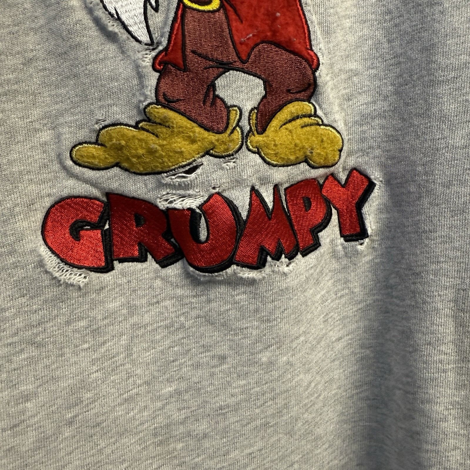 Disney Vintage Disney Grumpy Sweatshirt Mens Large Gray Crew Neck 9 Size US L / EU 52-54 / 3 - 5 Thumbnail