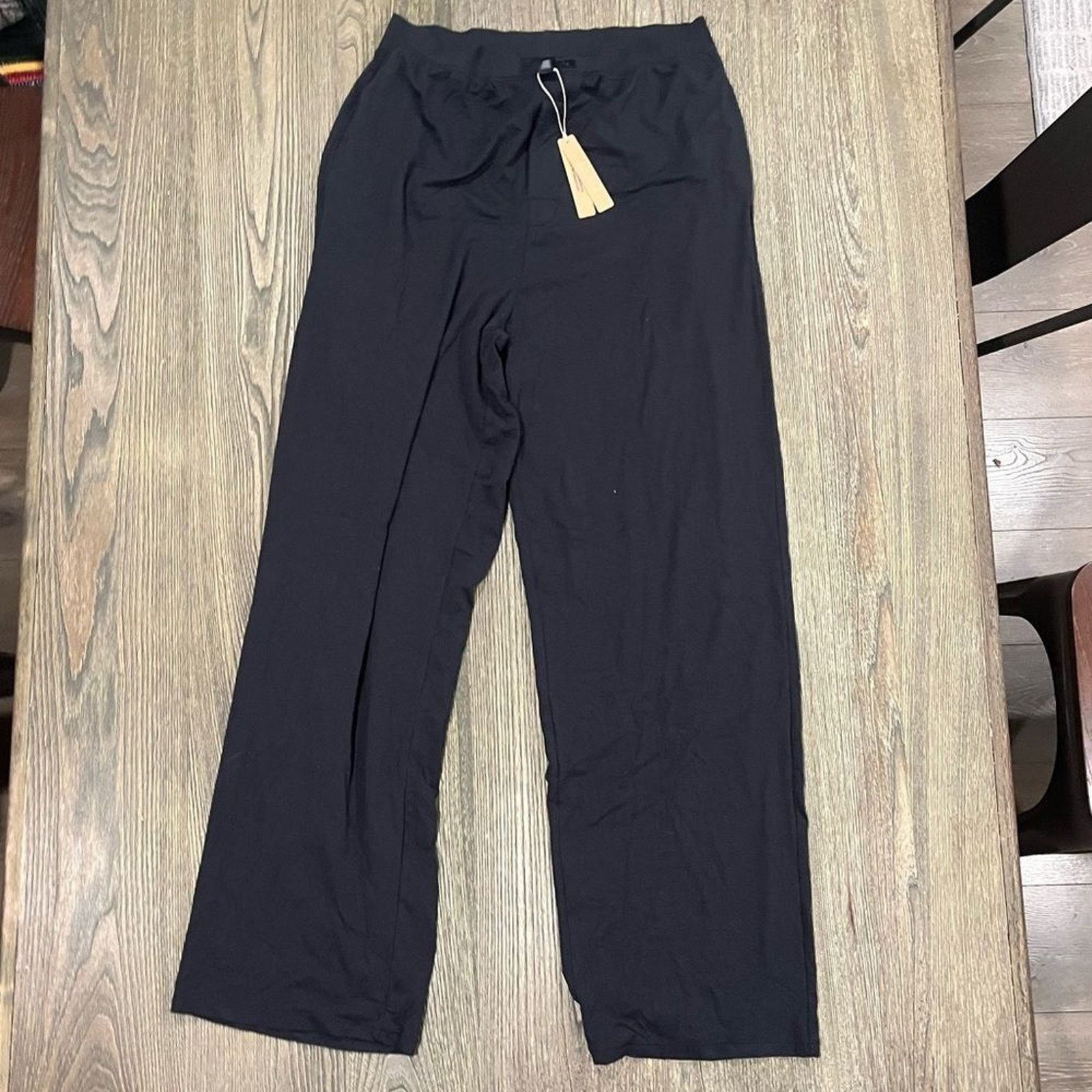 SKIMS NWT Skims Boyfriend Loose Pant Straight Leg Onyx Size S Size 30" / US 8 / IT 44 - 1 Thumbnail