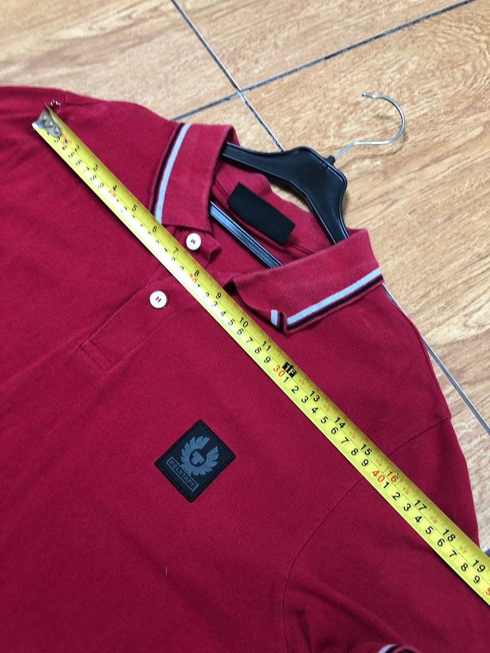 Belstaff Streetwear Polo Belstaff red logo T-Shirt Y2K Vintage Size US M / EU 48-50 / 2 - 10 Thumbnail