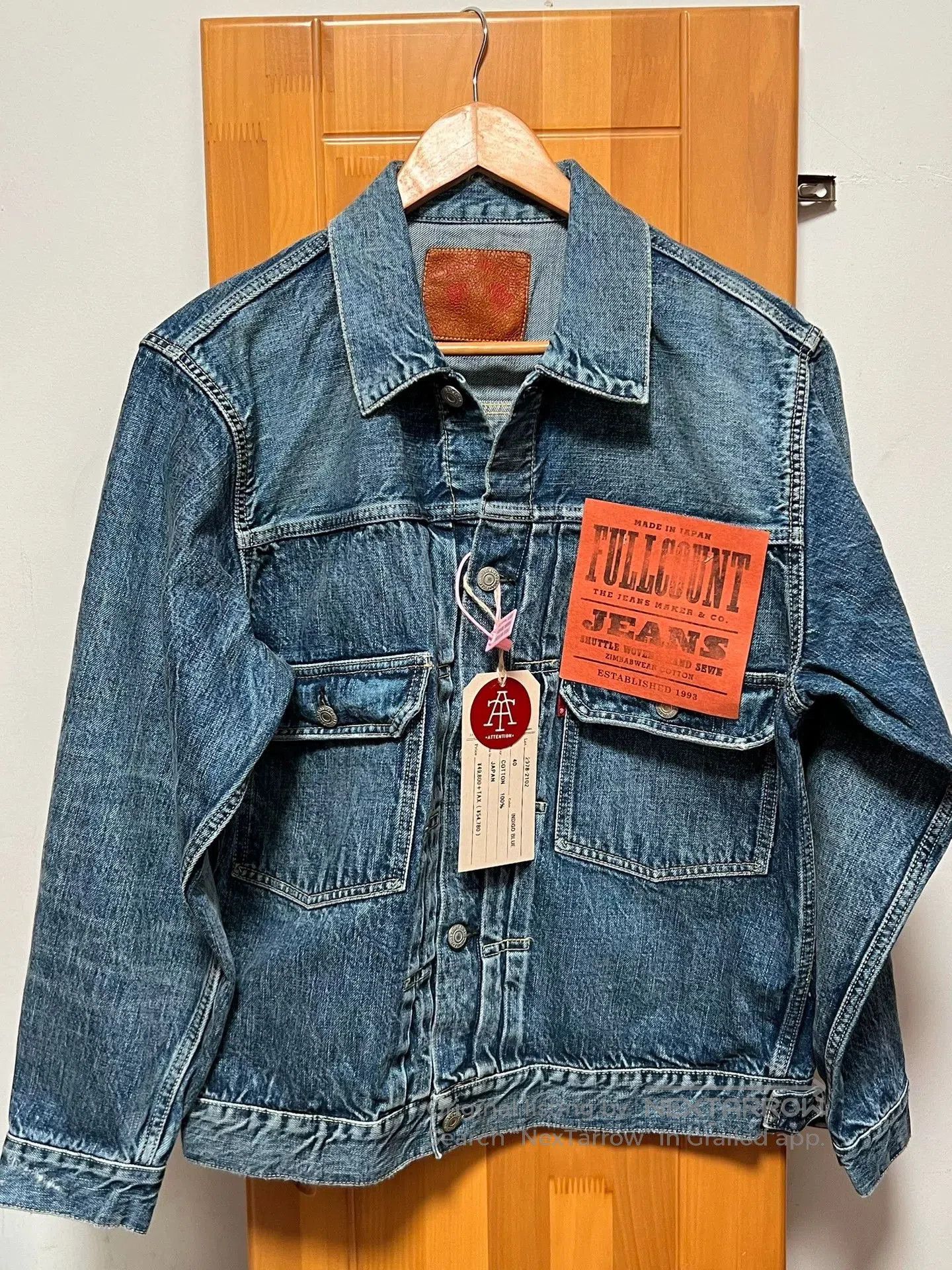 Full Count & Co. FULLCOUNT Dartford Classic Denim Jacket. Size US M / EU 48-50 / 2 - 4 Thumbnail