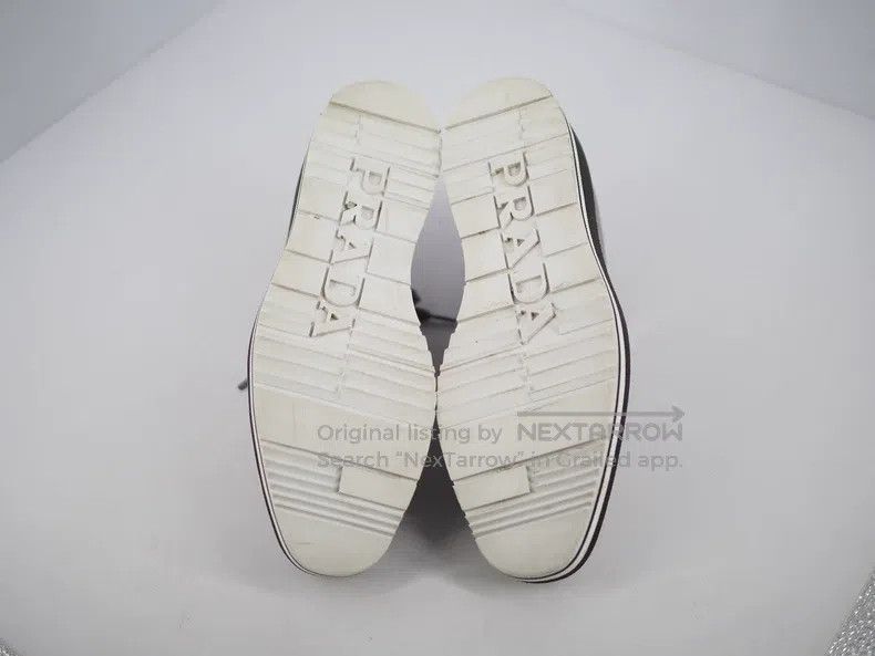 Prada Prada Silver Carved Thick Sole Wedge Shoes Size US 5.5 / IT 35.5 - 5 Thumbnail