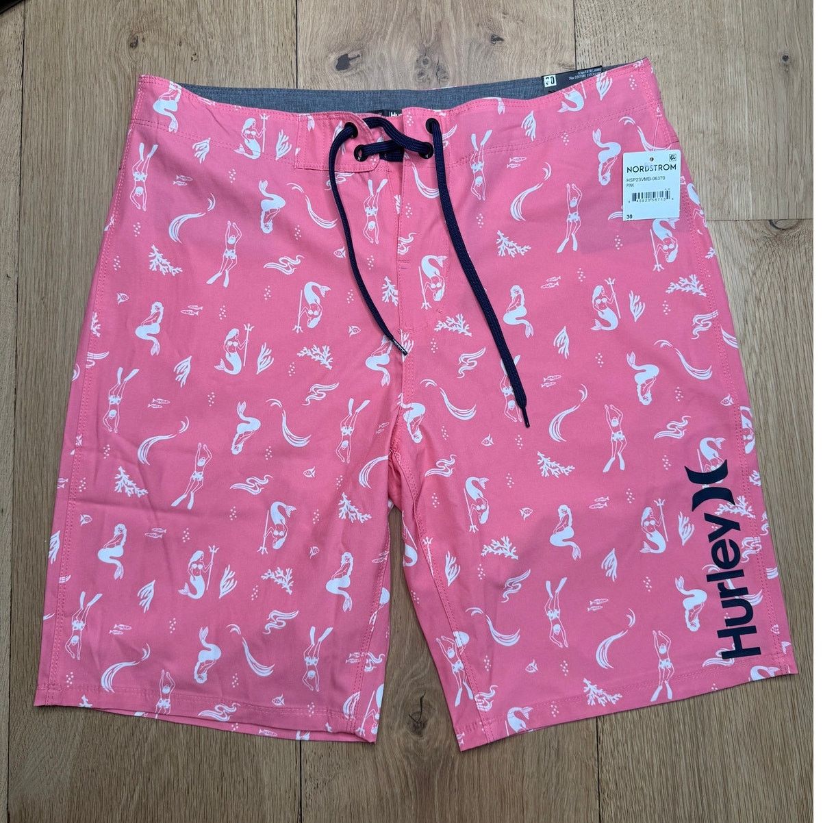 Hurley NWT Hurley Men's Deep Sea 20" Pink Swim Board Shorts Size US 30 / EU 46 - 1 Thumbnail
