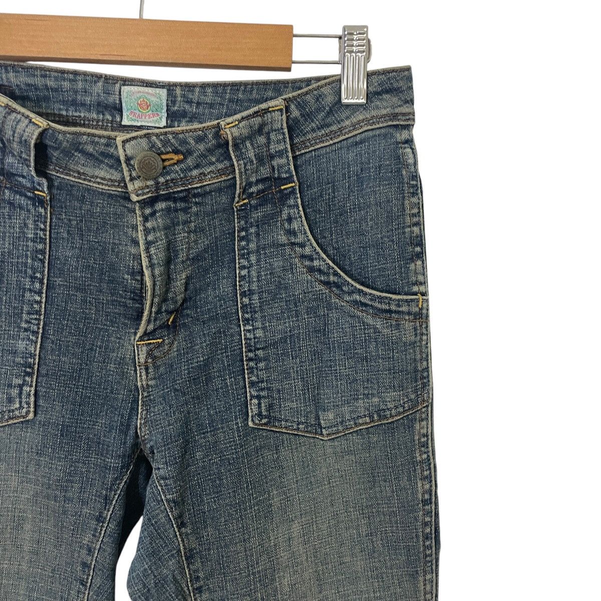 Japanese Brand Vintage Brappers Distressed Flare Denim Size US 28 / EU 44 - 4 Thumbnail