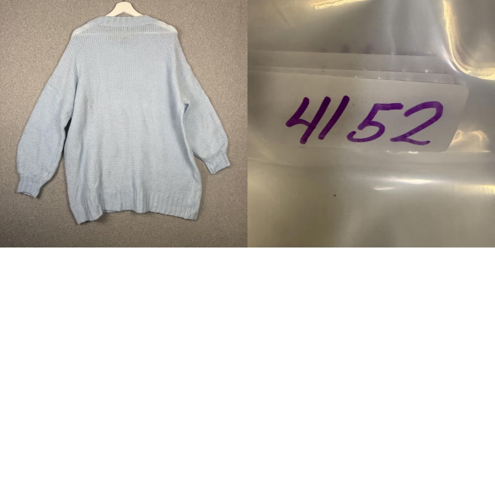 Vintage Aerie Women's Pullover Sweater Knit Blue Wool Acrylic Oversized Size M Size M / US 6-8 / IT 42-44 - 8 Thumbnail