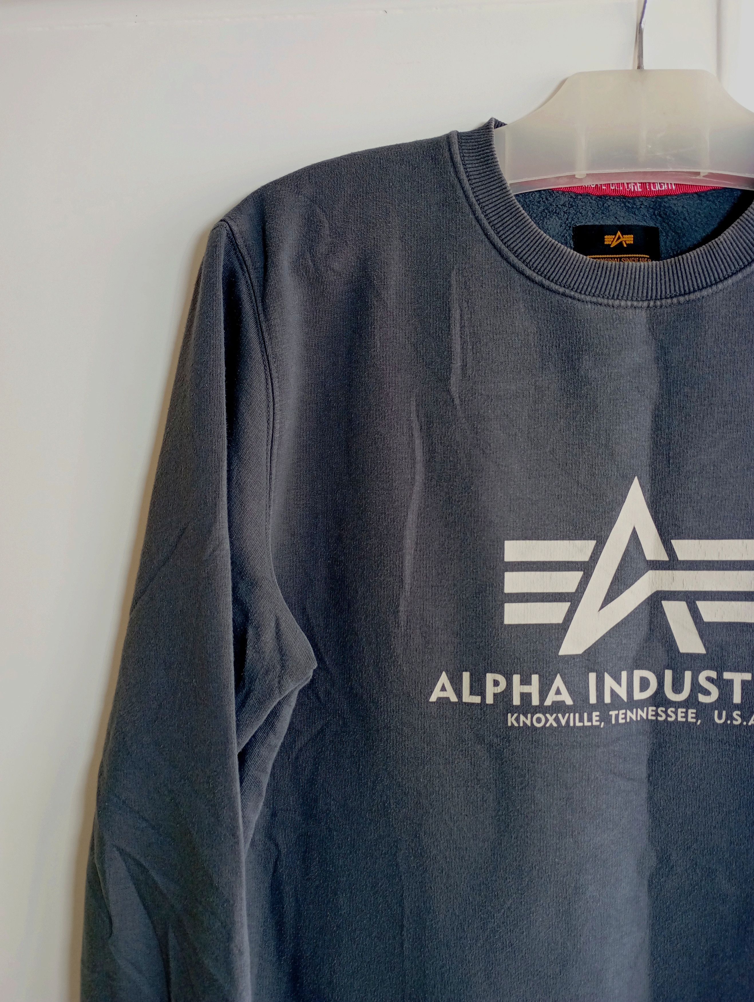 Alpha Industries × Vintage Vintage 90's Alpha Industries Crewneck Size US L / EU 52-54 / 3 - 4 Thumbnail