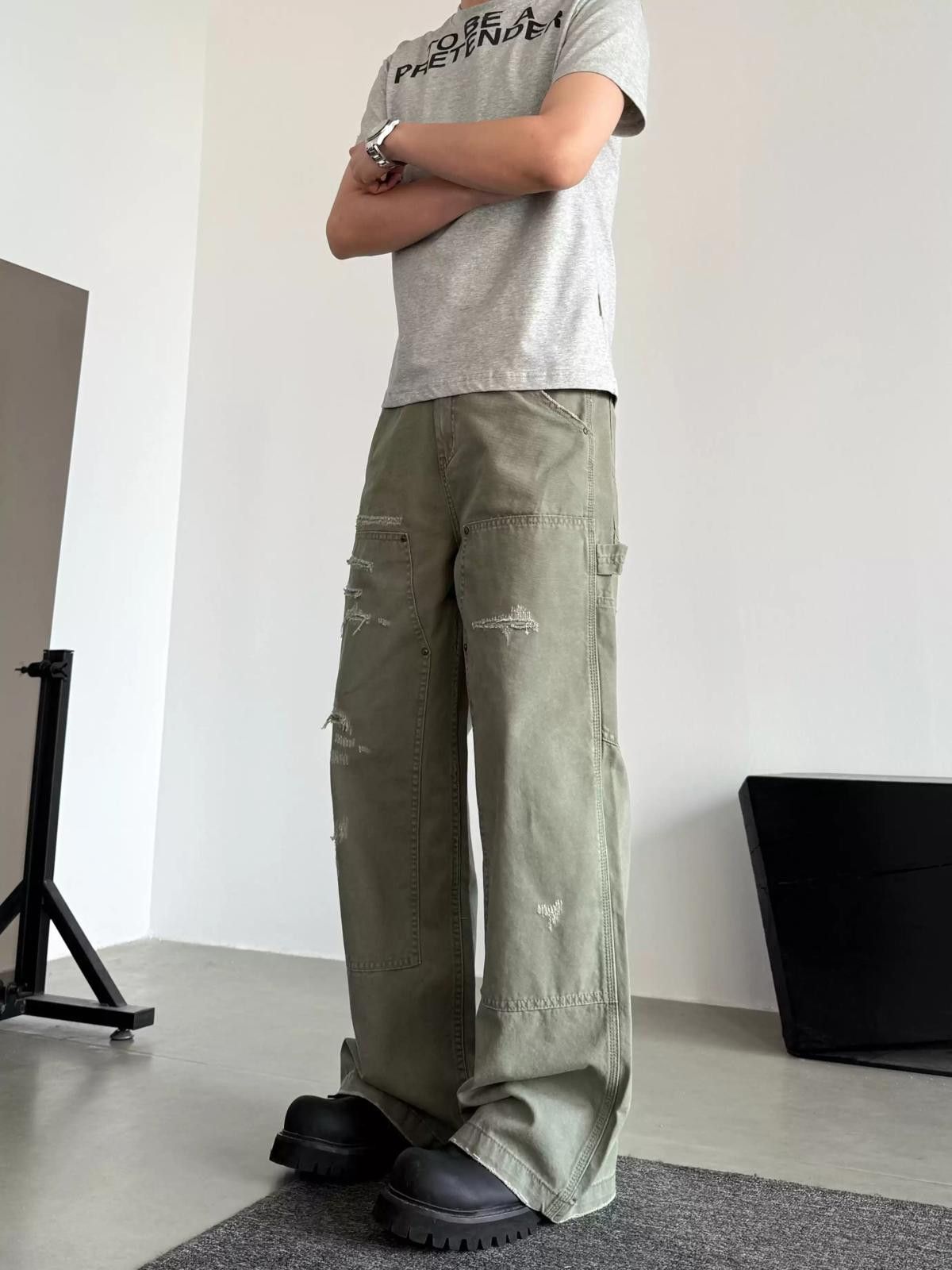 Other Oversized Distressed Wide Leg Jeans Size US 28 / EU 44 - 1 Thumbnail