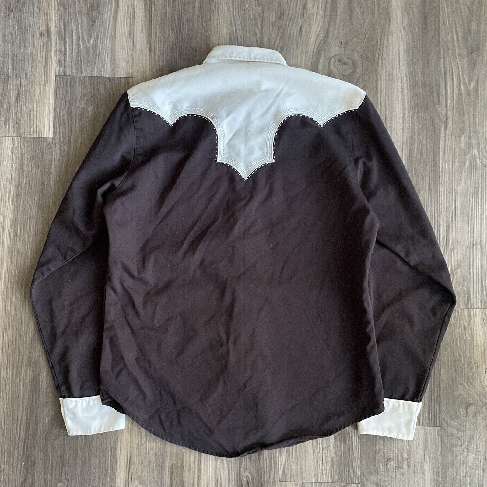 Roper Roper Western Shirt Mens Size M Black White Long Sleeve Size US M / EU 48-50 / 2 - 6 Thumbnail